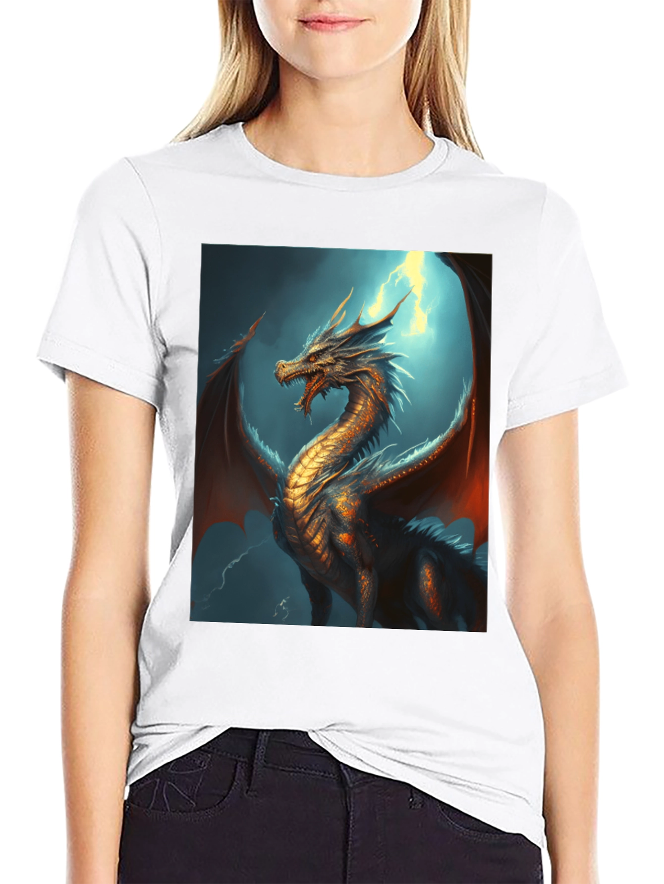 Dragon Graphic Tee - Fantasy Style