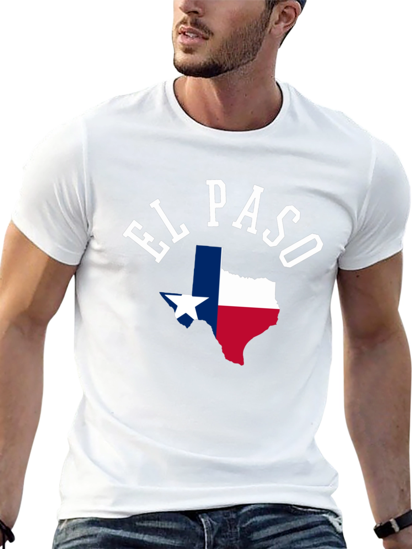 El Paso Texas State Flag Graphic T-Shirt