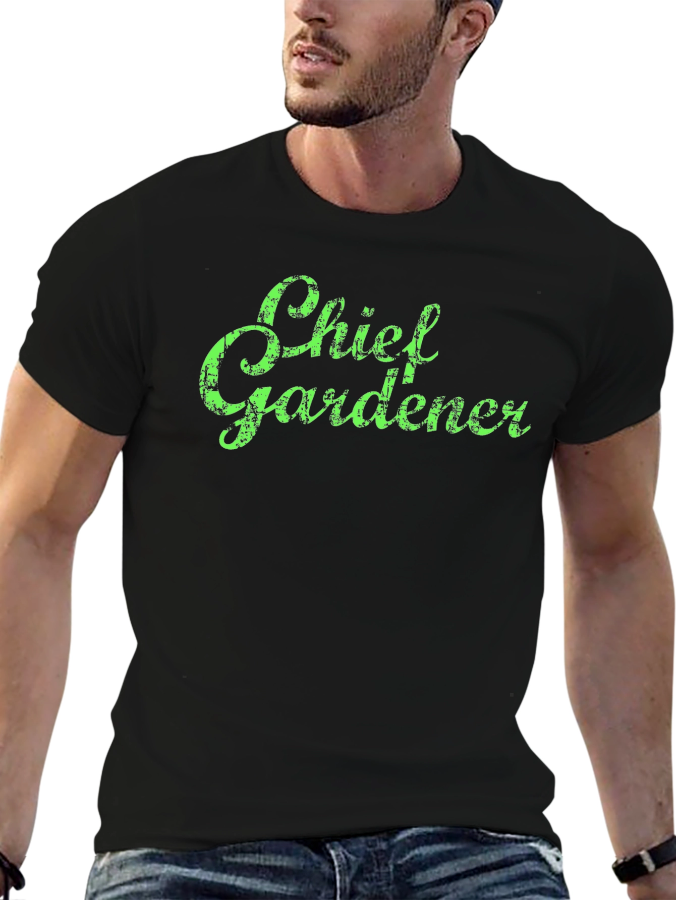 Chief Gardener Graphic T-Shirt - Black Cotton Tee