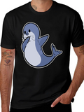 Seal Cartoon Graphic Tee - Cute Animal Shirt
