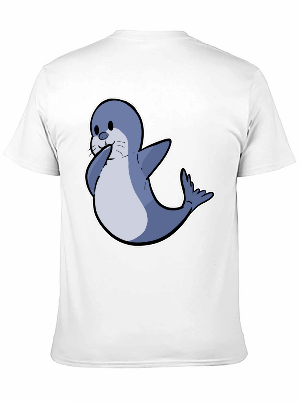 Seal Cartoon Graphic Tee - Cute Animal Shirt