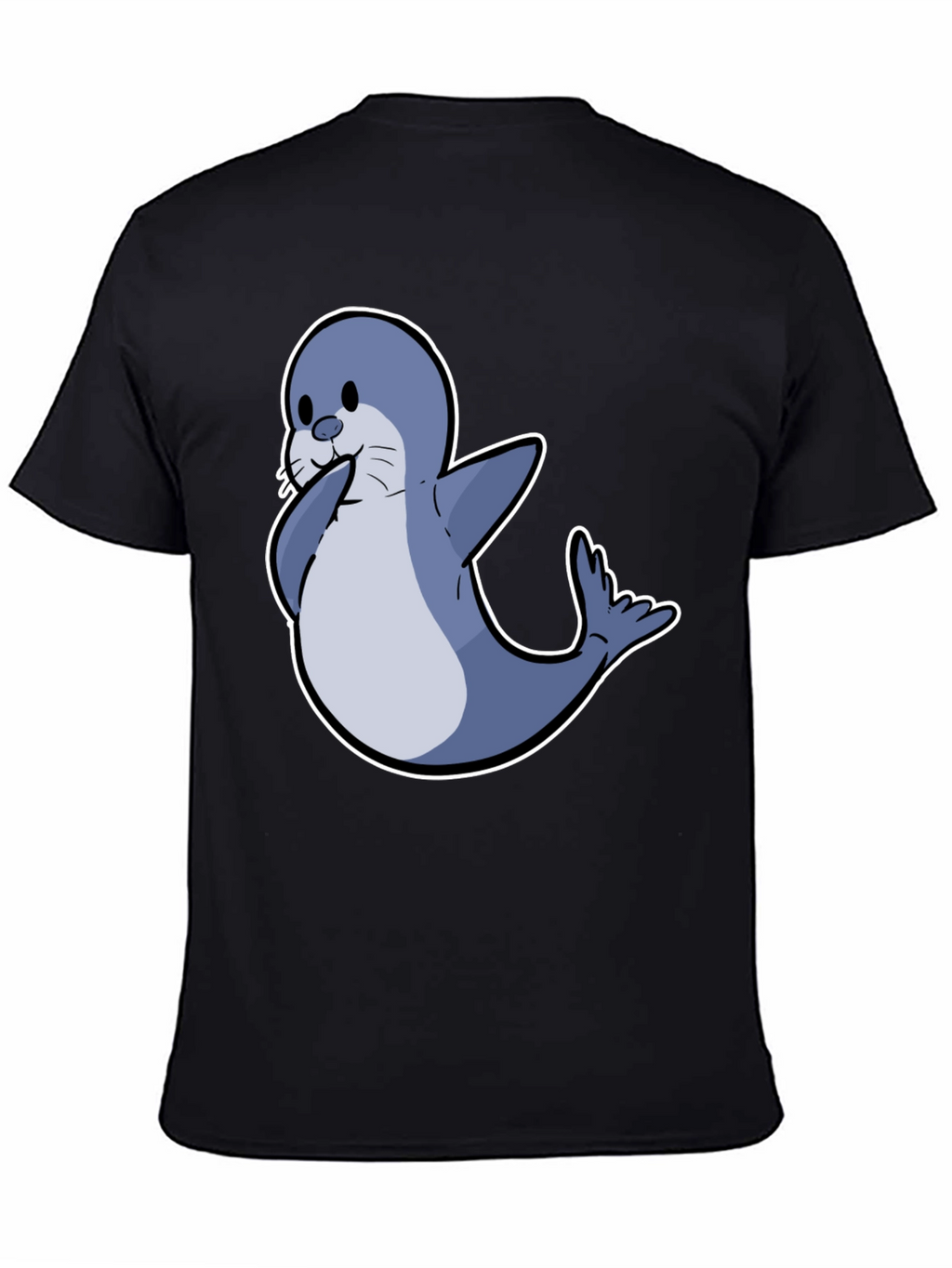 Seal Cartoon Graphic Tee - Cute Animal Shirt