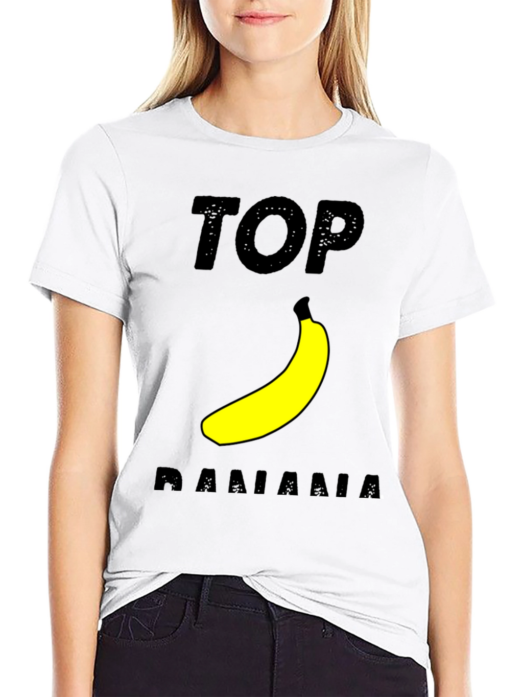 Top Banana Graphic T-Shirt - Black Cotton Tee