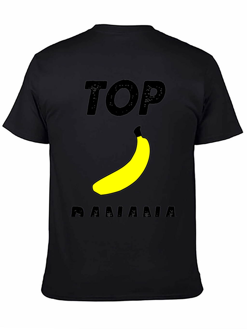 Top Banana Graphic T-Shirt - Black Cotton Tee
