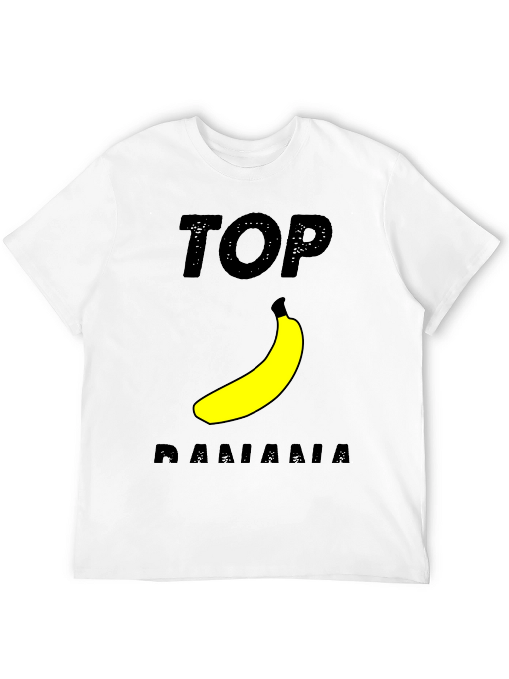 Top Banana Graphic T-Shirt - Black Cotton Tee