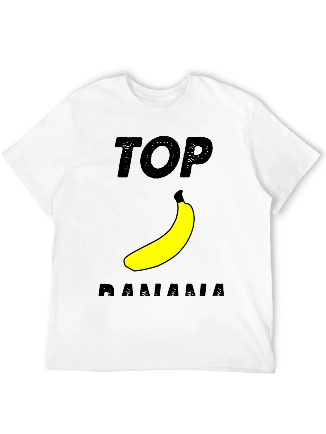 Top Banana Graphic T-Shirt - Black Cotton Tee