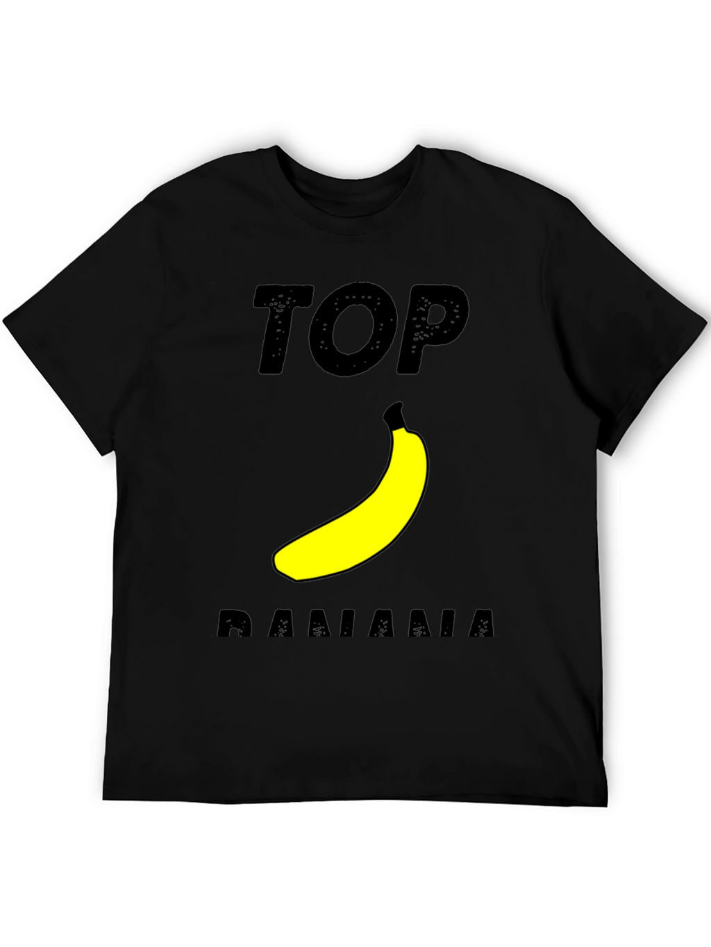 Top Banana Graphic T-Shirt - Black Cotton Tee