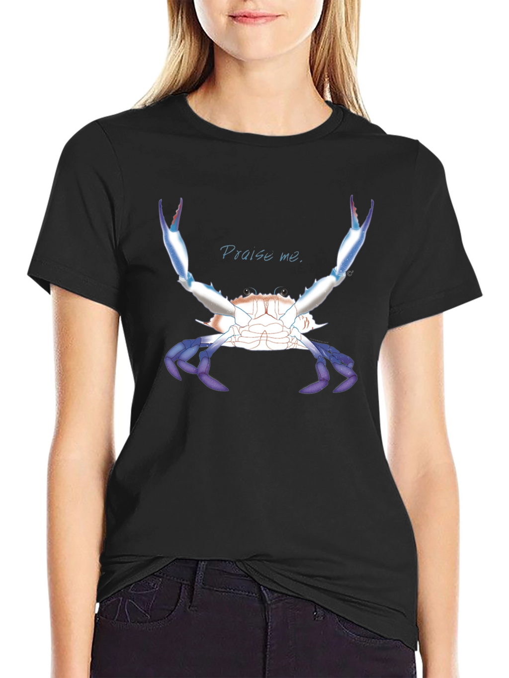 Praise Me Crab T-Shirt - Bold Graphic Tee