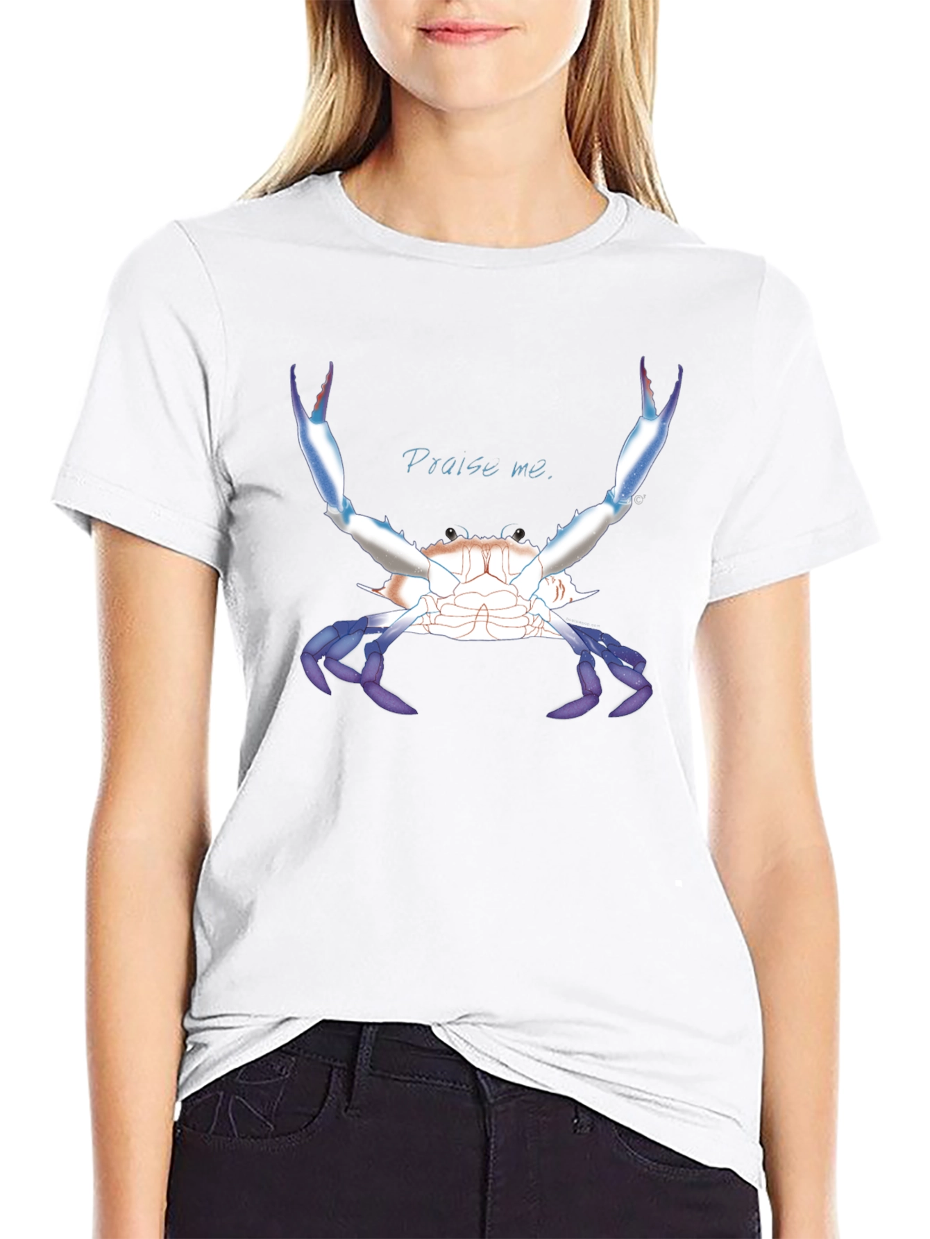 Praise Me Crab T-Shirt - Bold Graphic Tee