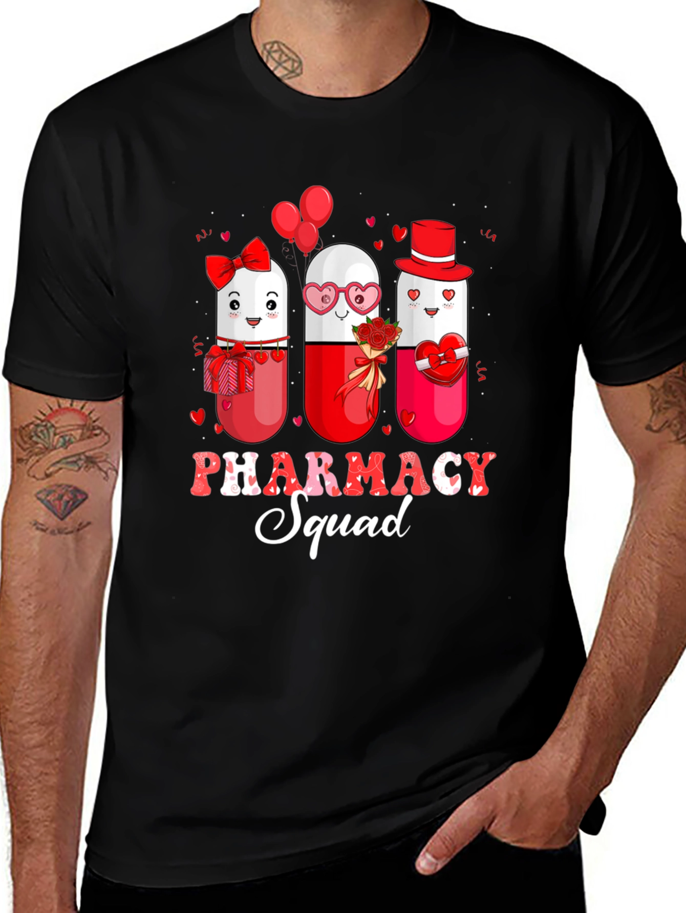 Pharmacy Squad Valentines Day T-Shirt