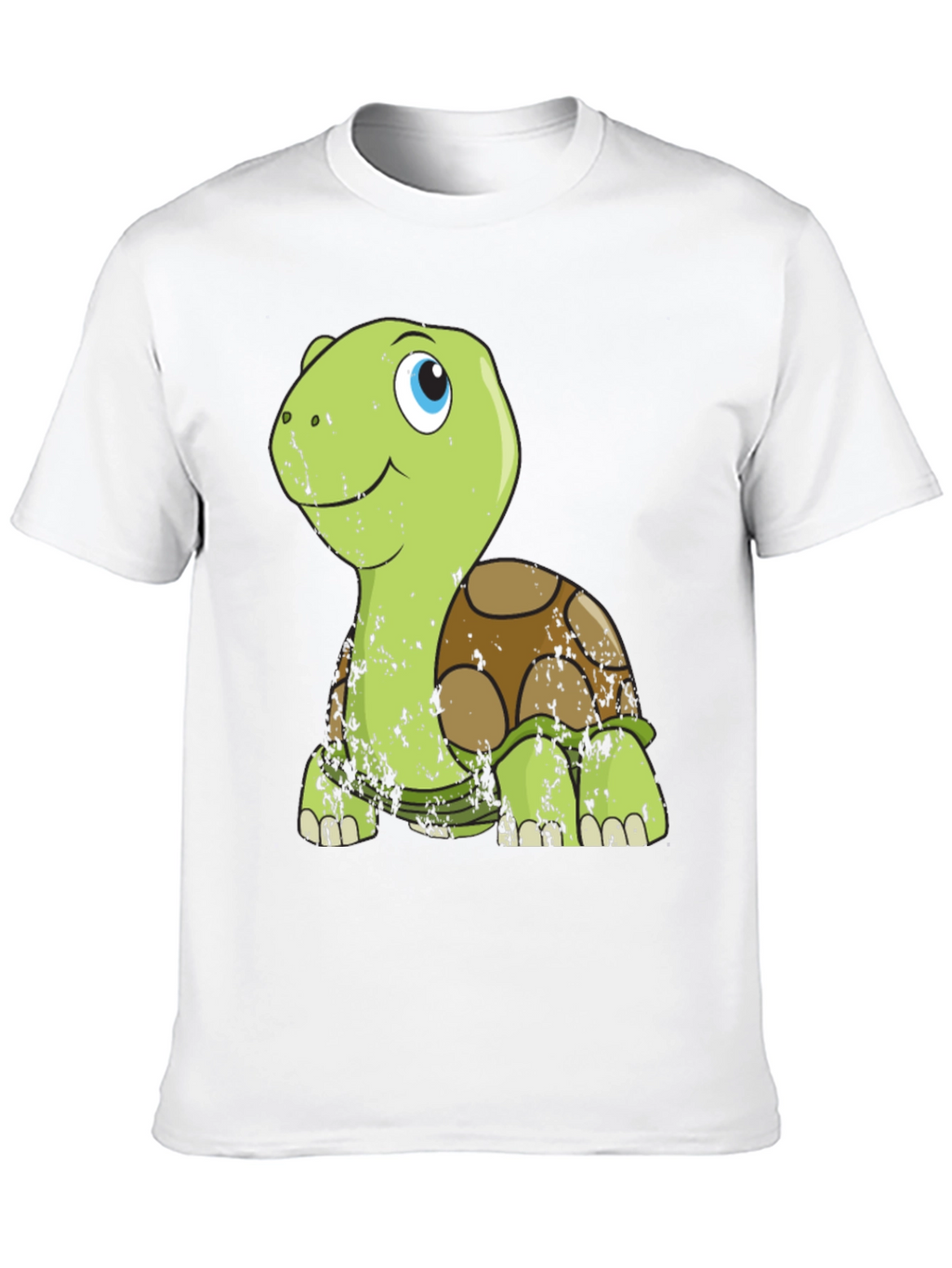 Cute Turtle Graphic Tee - Mens Black T-Shirt