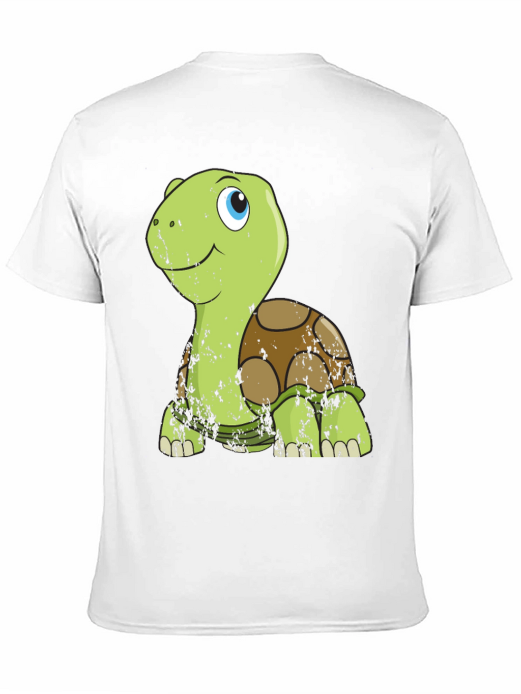 Cute Turtle Graphic Tee - Mens Black T-Shirt