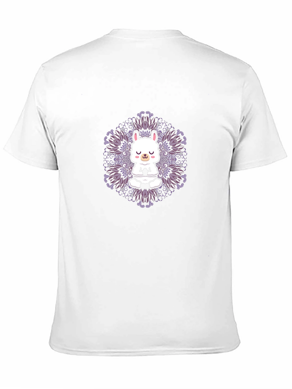 Llama Mandala Graphic Tee - Meditating Animal Shirt