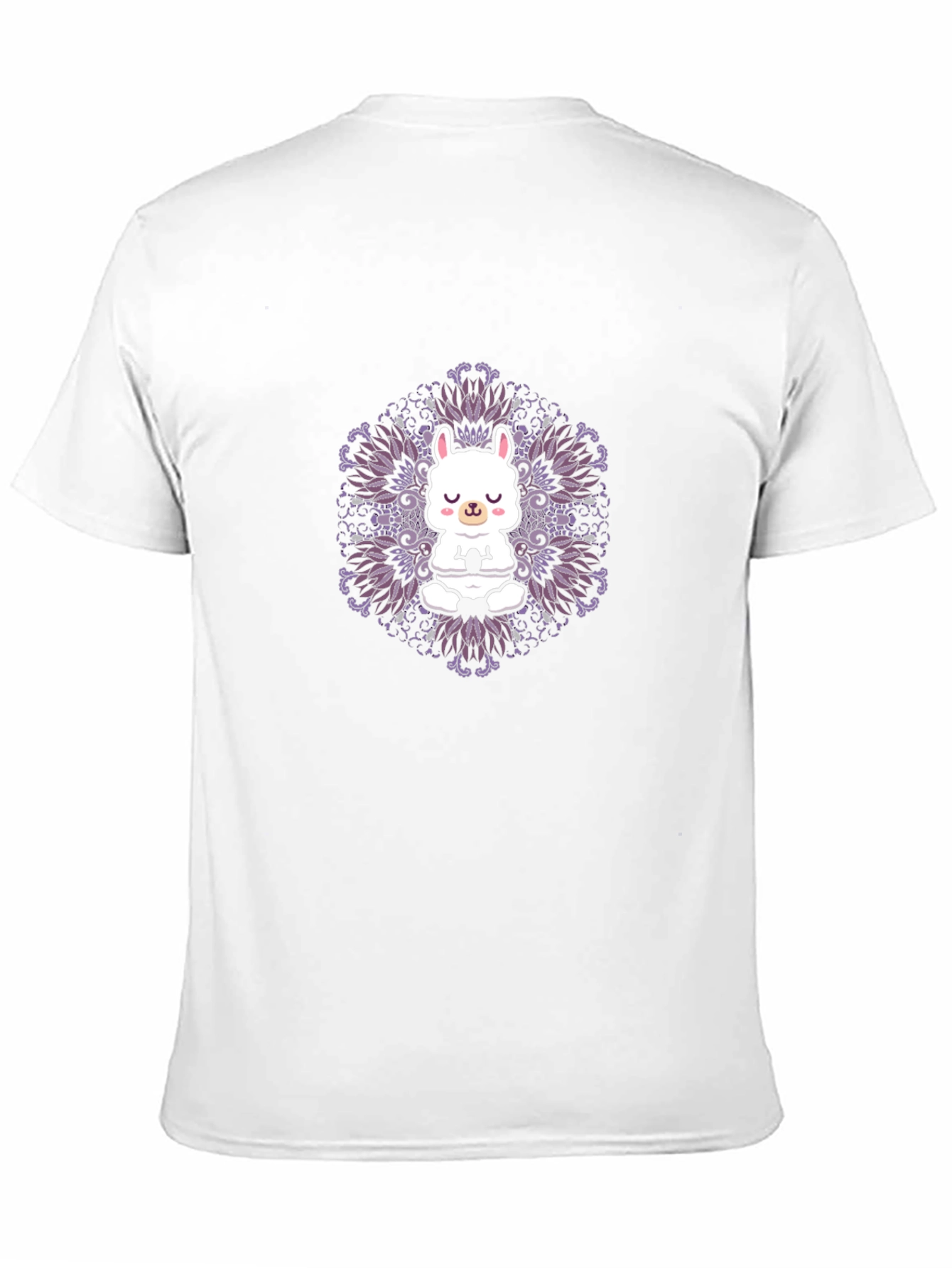 Llama Mandala Graphic Tee - Meditating Animal Shirt