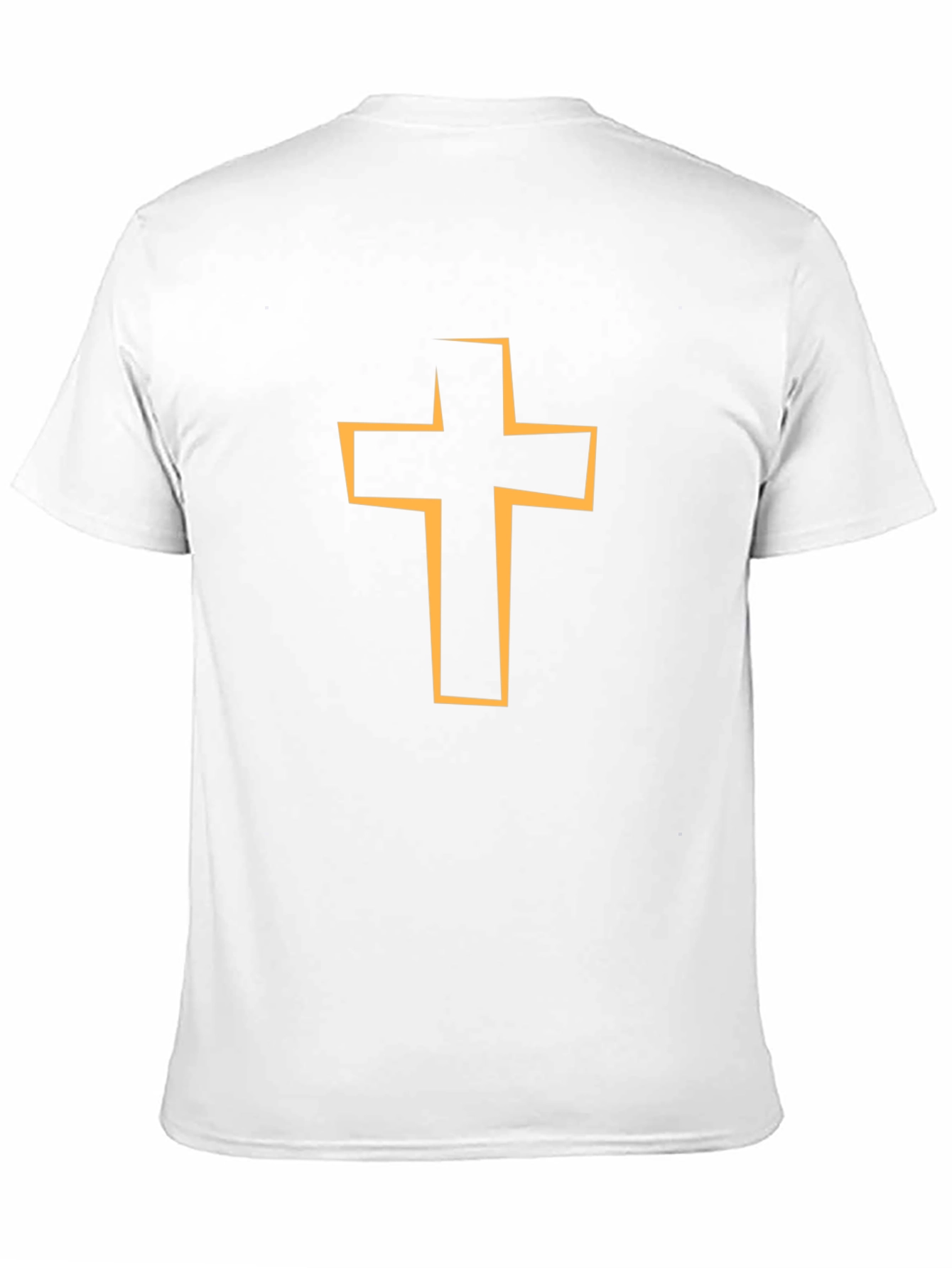 Religious Cross Graphic Tee - Black