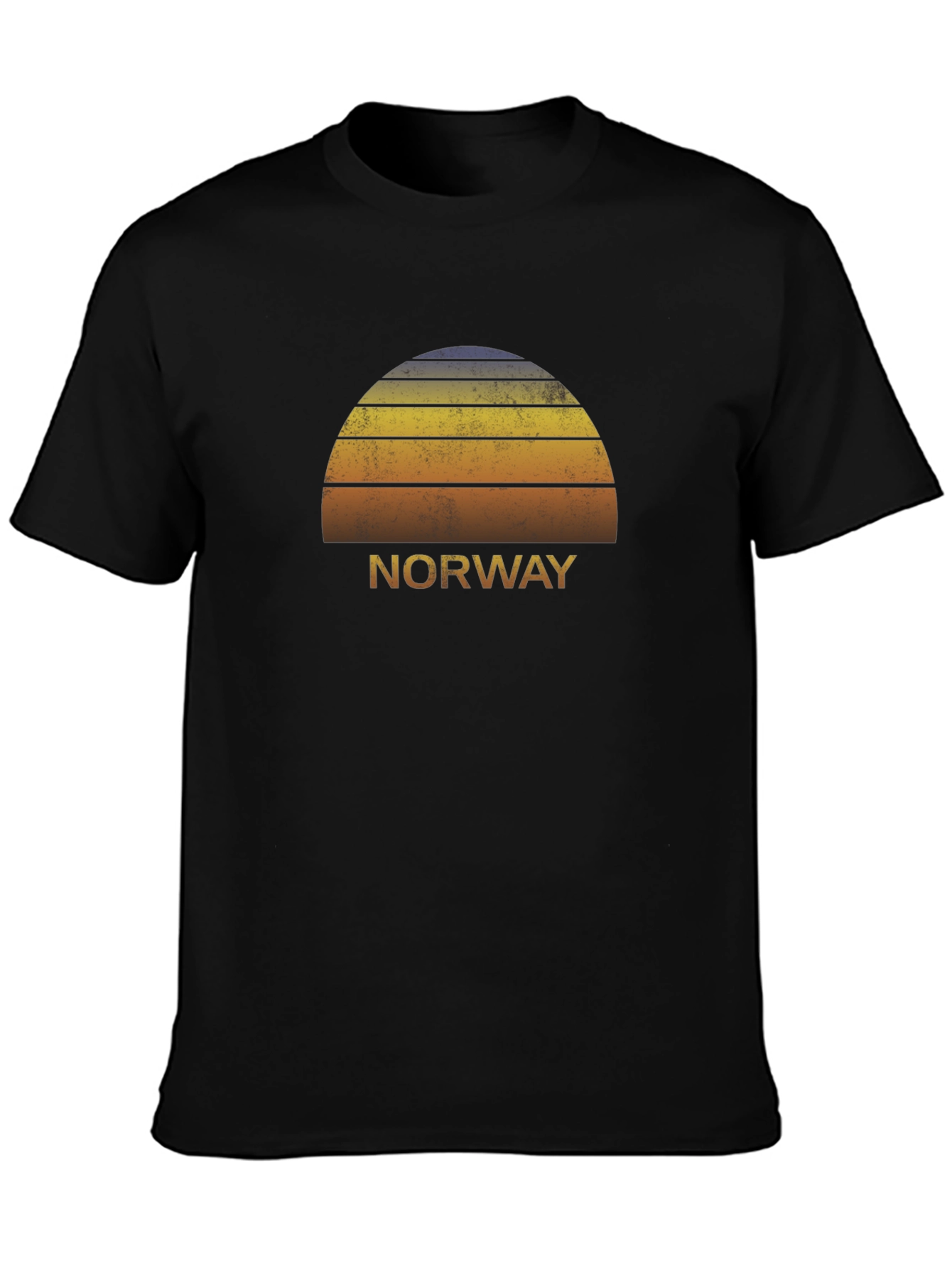 Norway Sunset T-Shirt - Retro Style Tee
