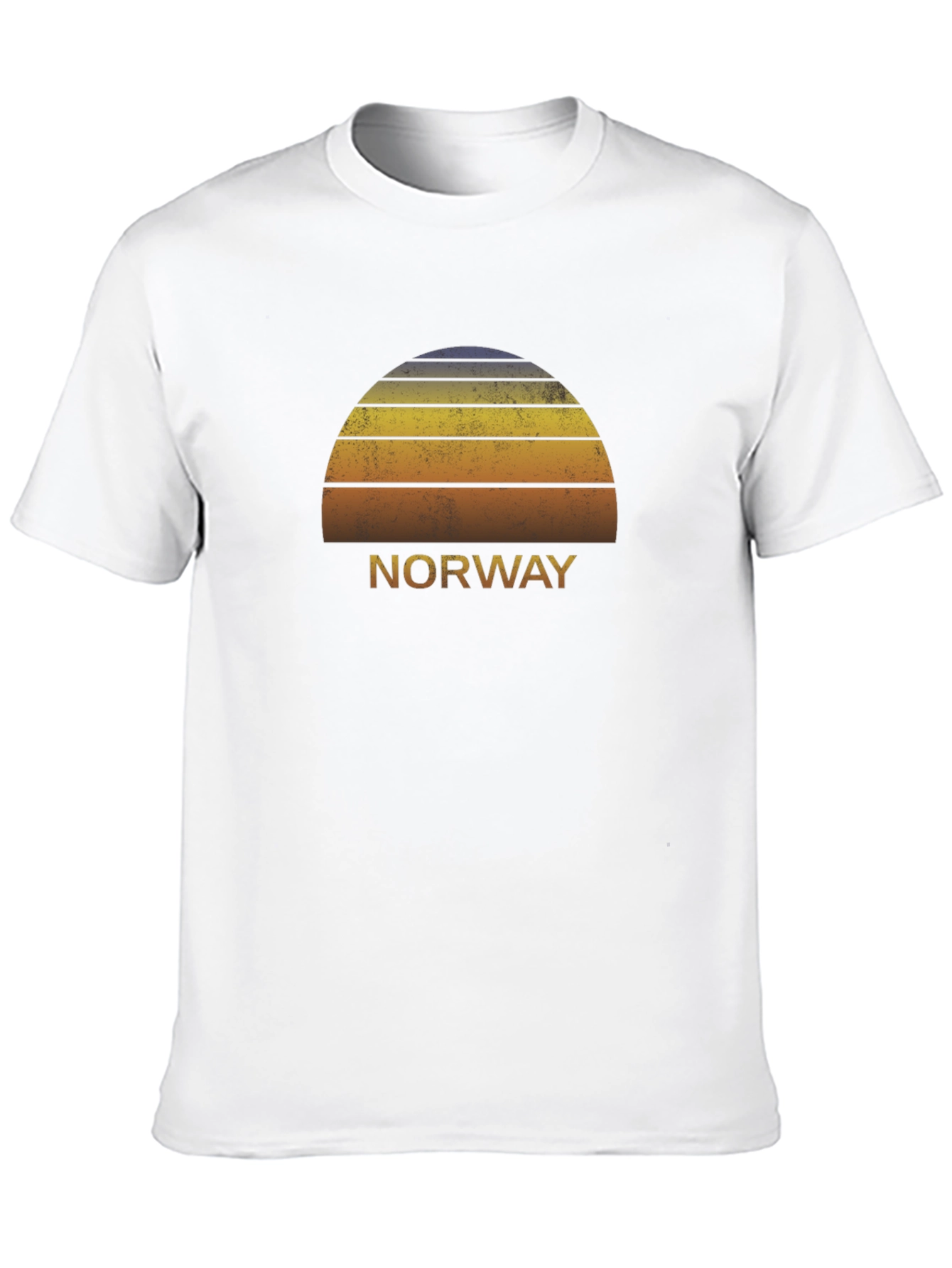 Norway Sunset T-Shirt - Retro Style Tee