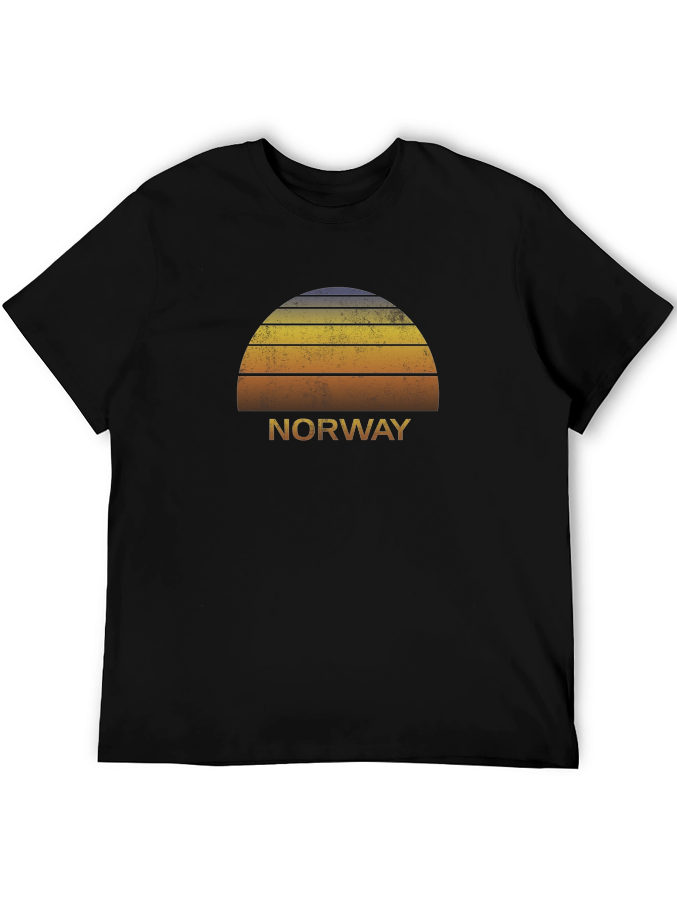 Norway Sunset T-Shirt - Retro Style Tee