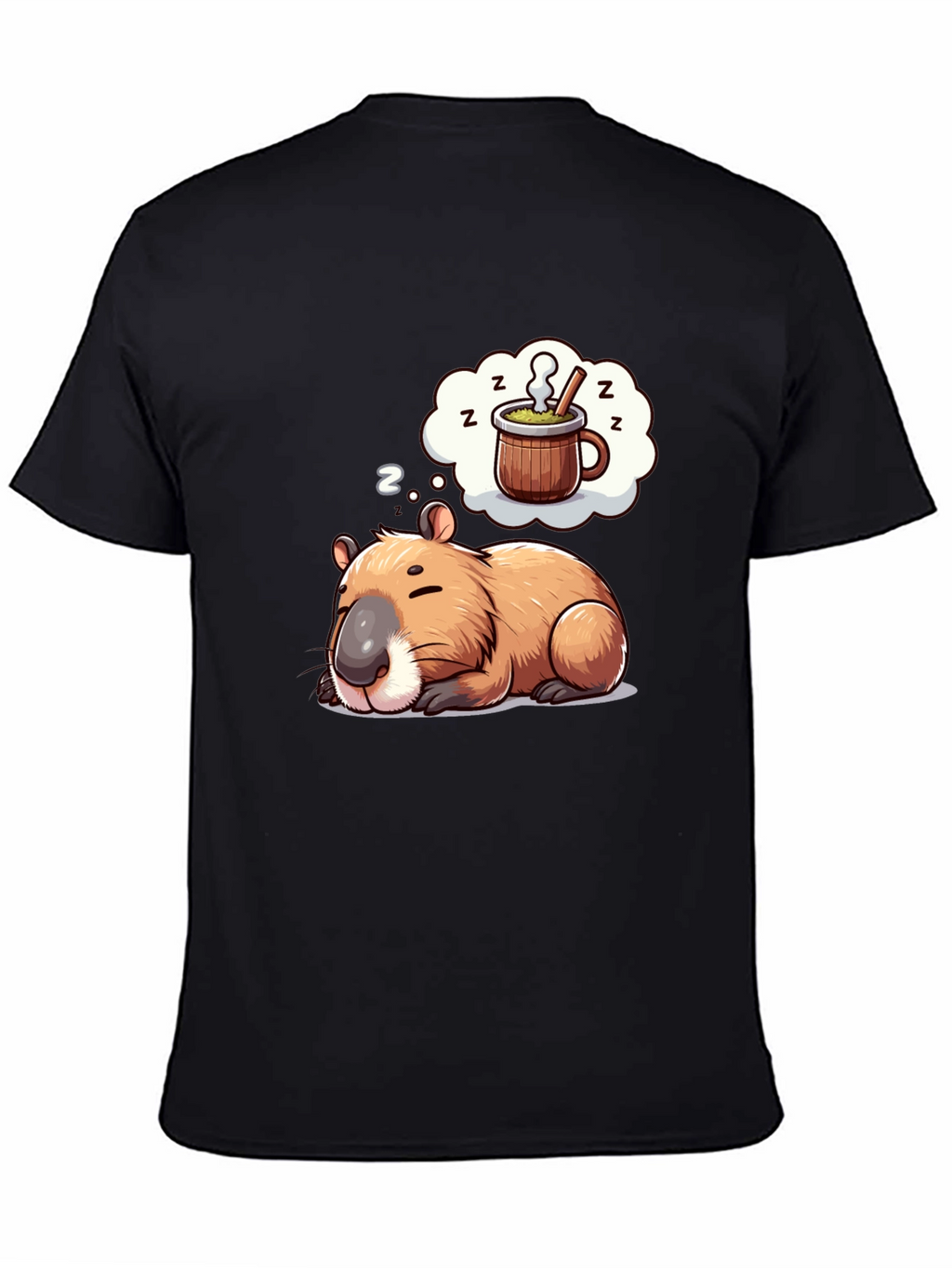 Capybara Dreamer T-Shirt - Sleepy Animal Tee