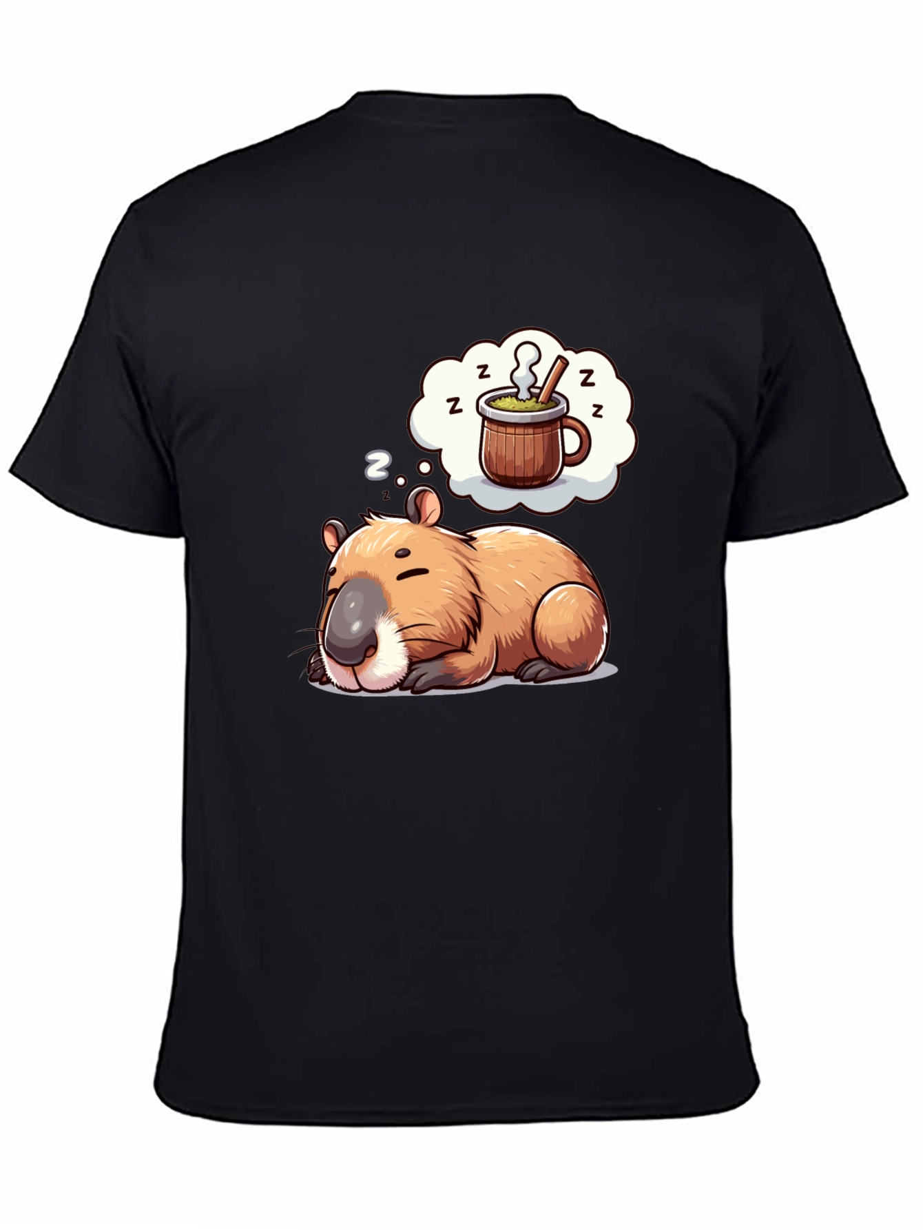 Capybara Dreamer T-Shirt - Sleepy Animal Tee