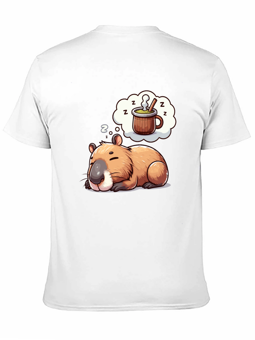 Capybara Dreamer T-Shirt - Sleepy Animal Tee