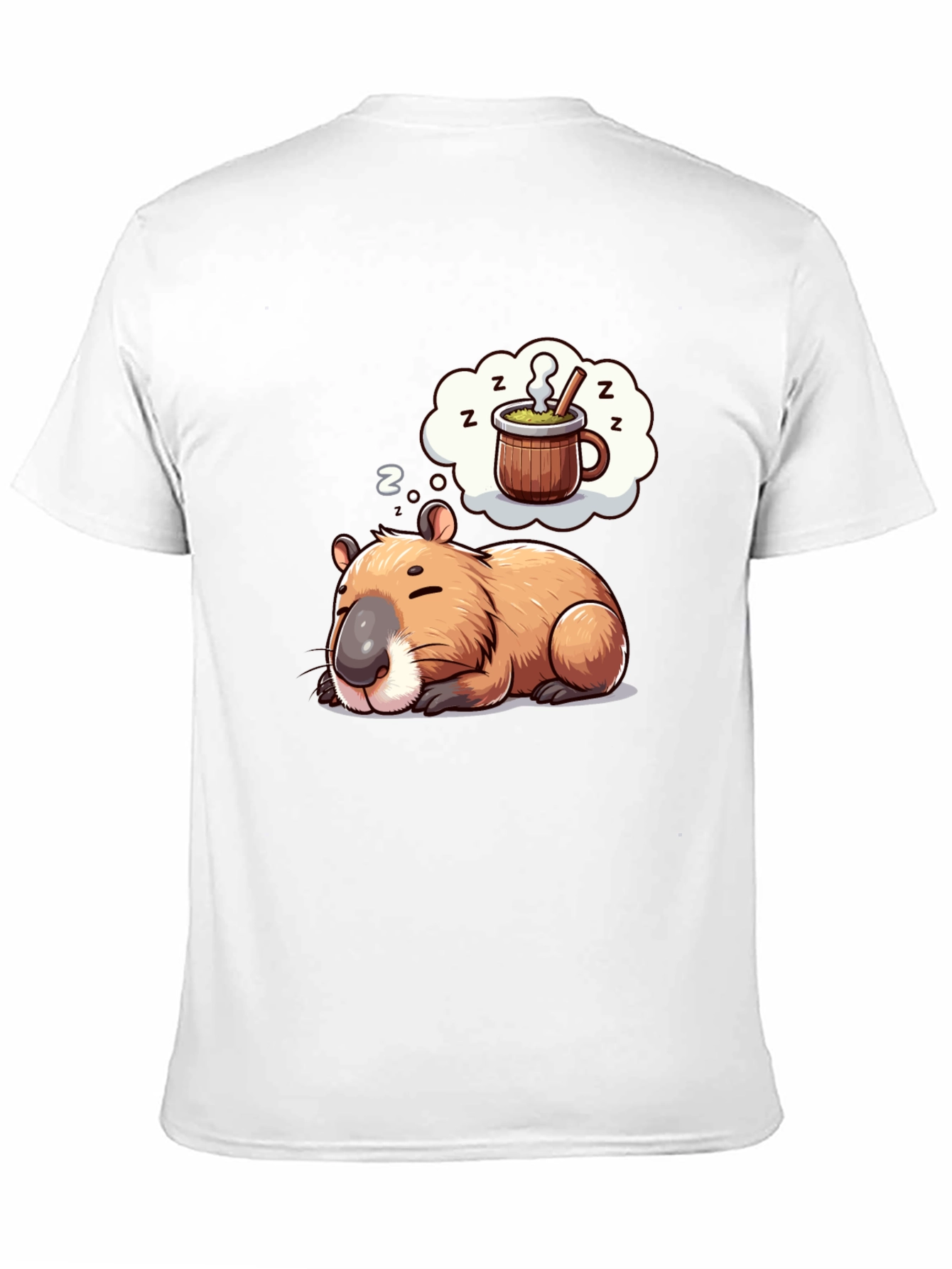 Capybara Dreamer T-Shirt - Sleepy Animal Tee