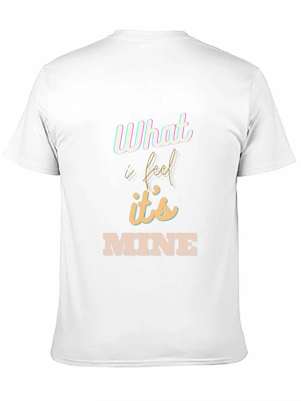 What I Feel Is Mine Black Graphic Tee