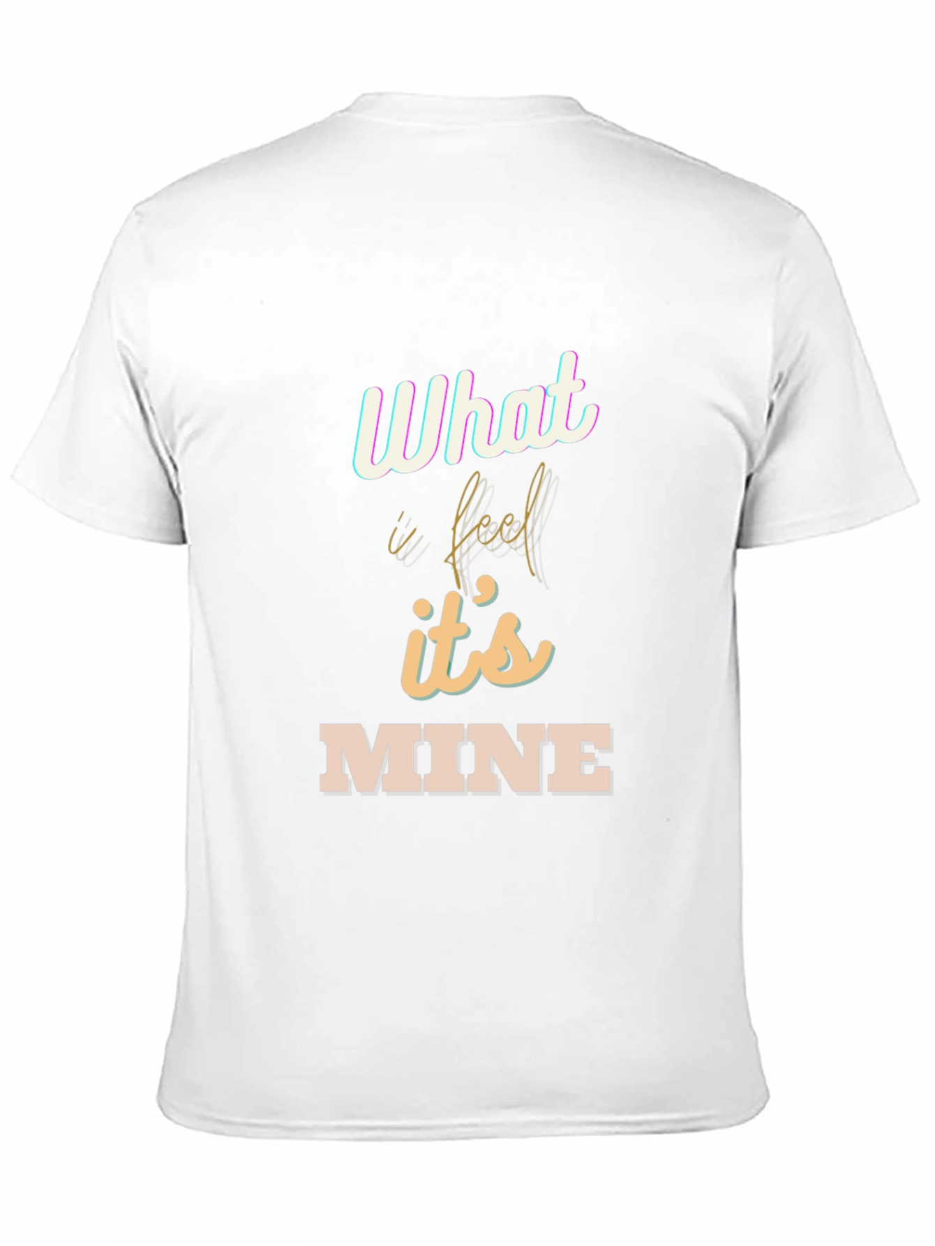 What I Feel Is Mine Black Graphic Tee