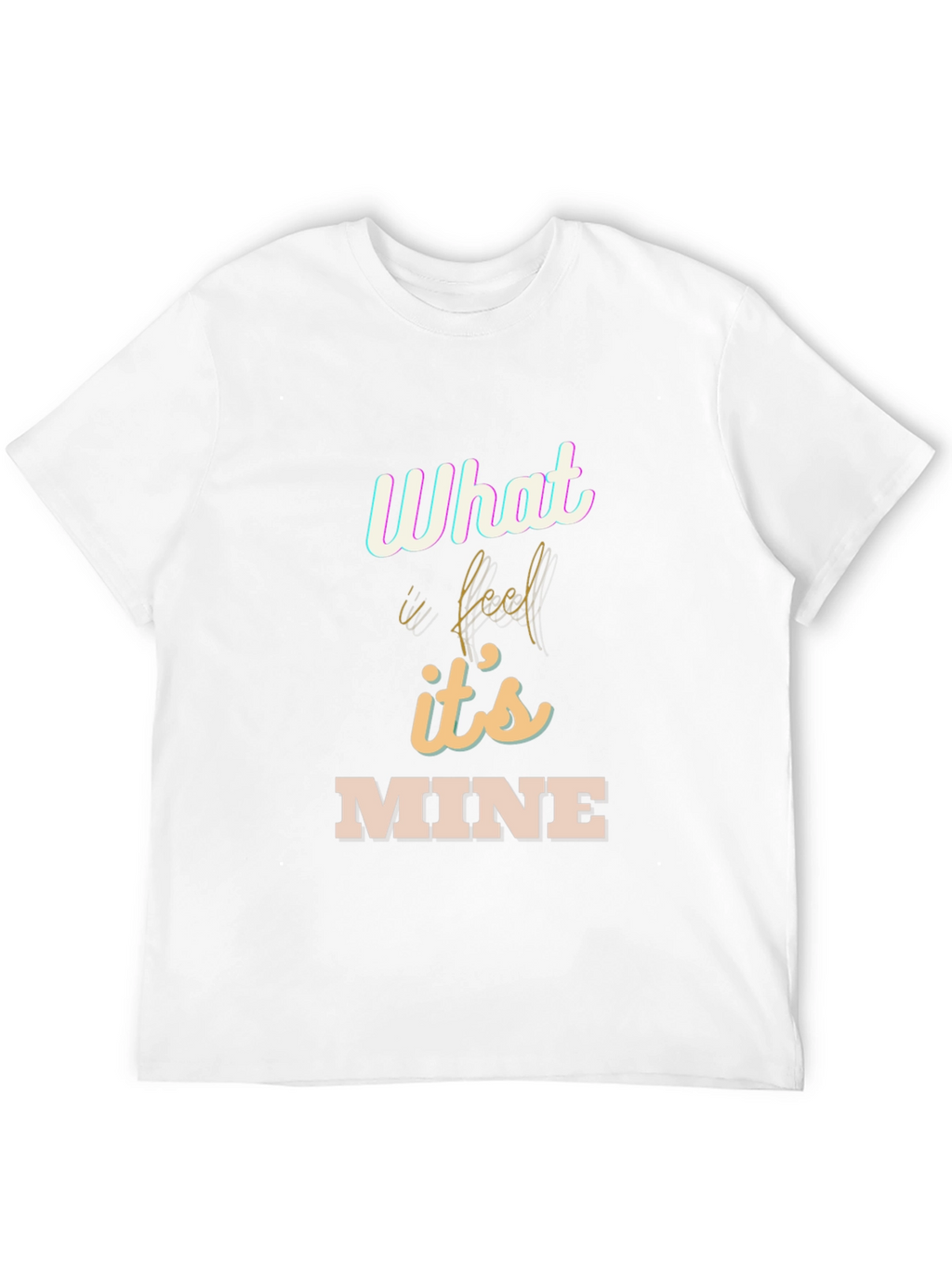 What I Feel Is Mine Black Graphic Tee