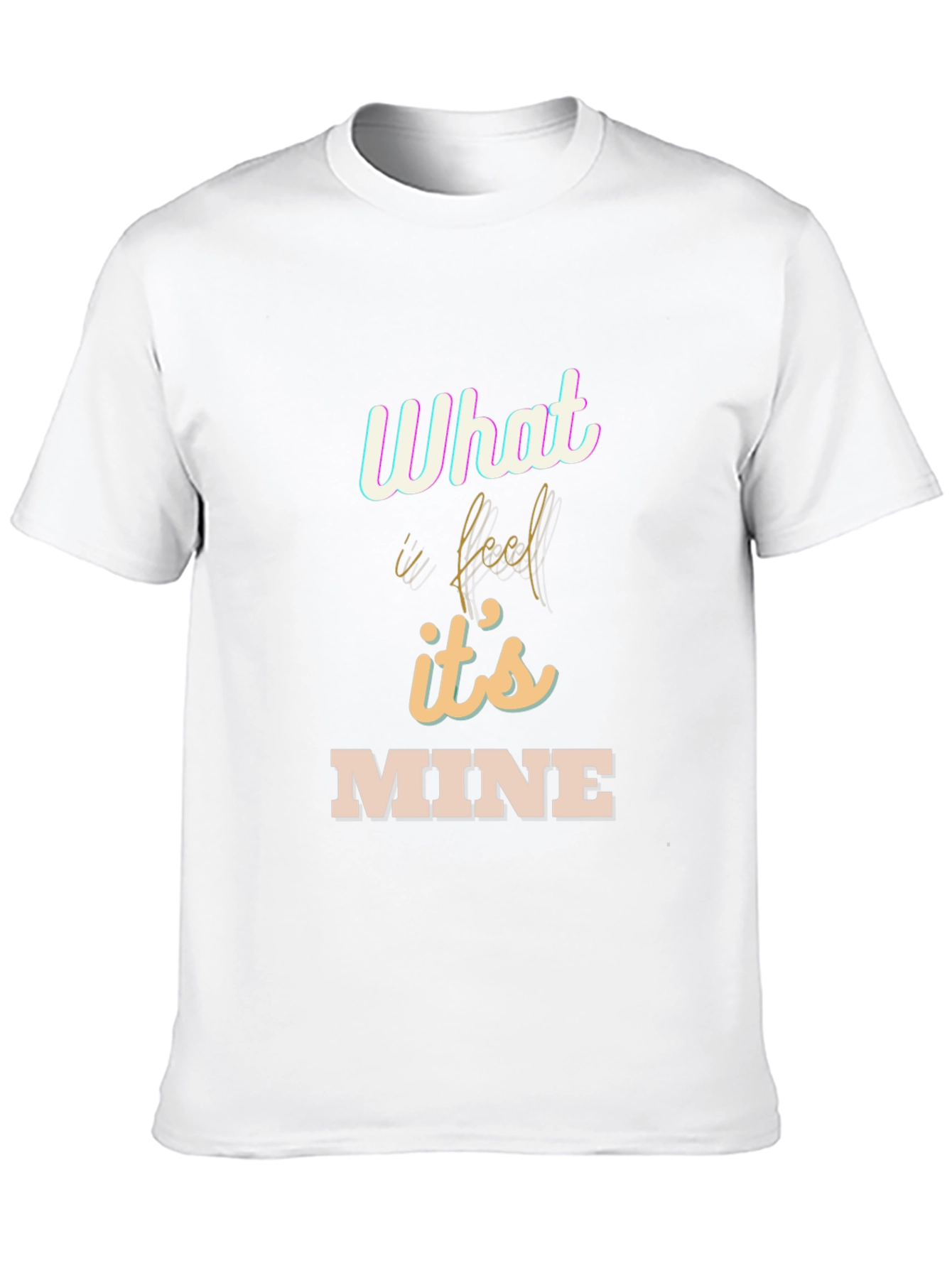 What I Feel Is Mine Black Graphic Tee