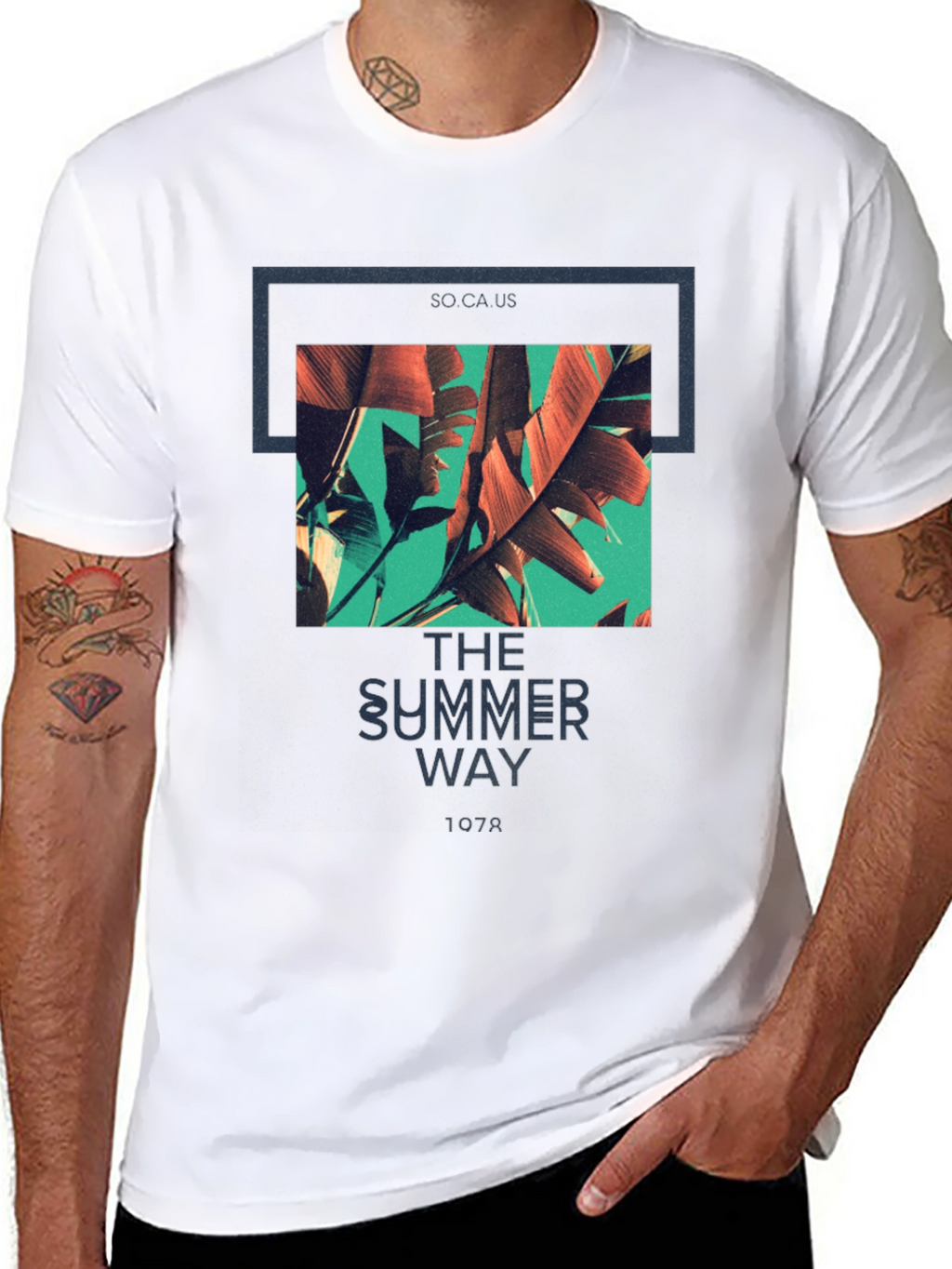 Summer Way Graphic Tee - Tropical Vibes