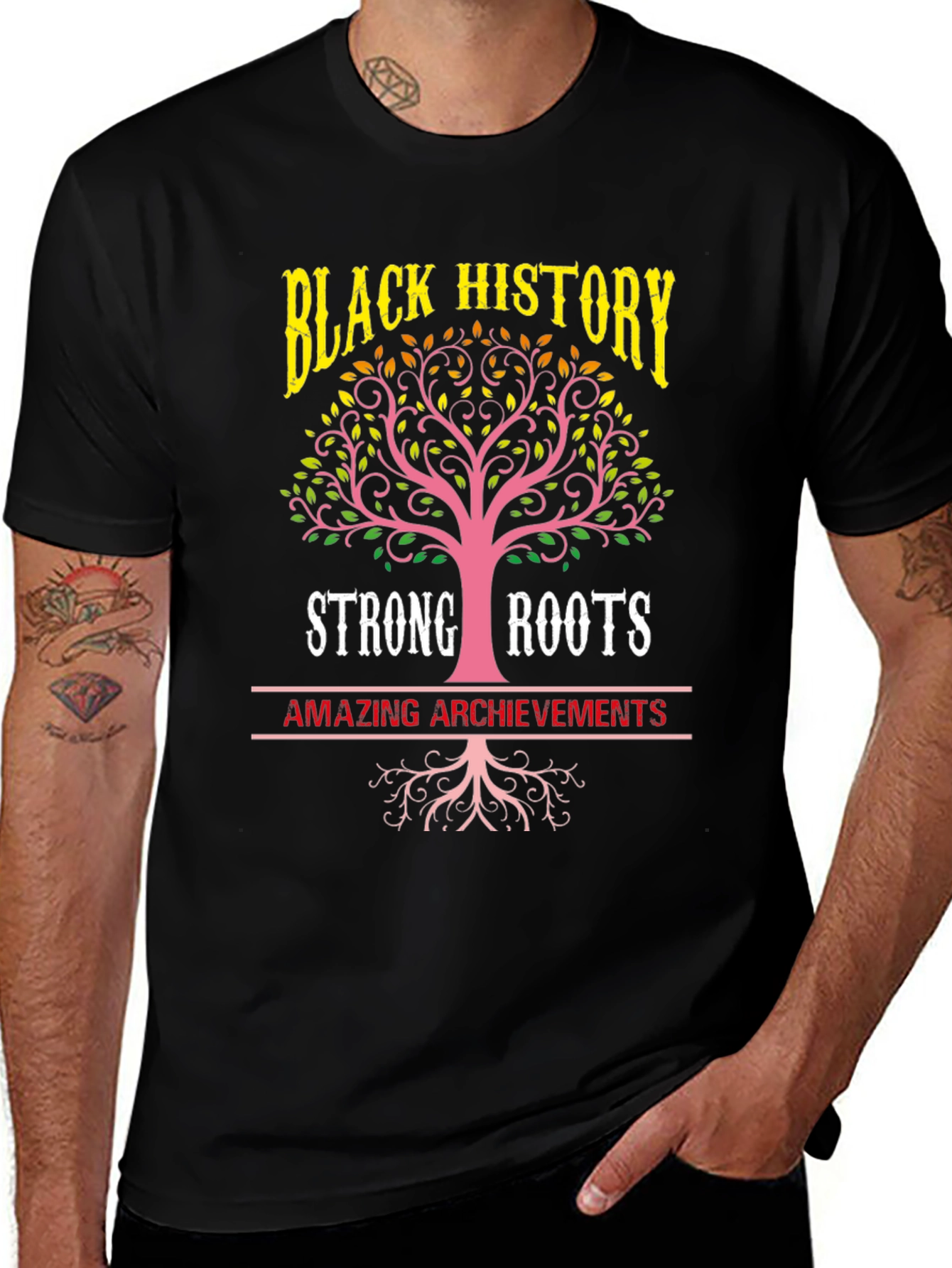 Black History Strong Roots T-Shirt