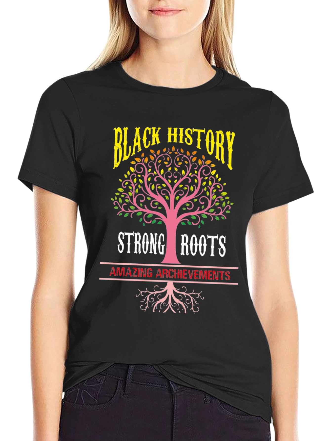 Black History Strong Roots T-Shirt