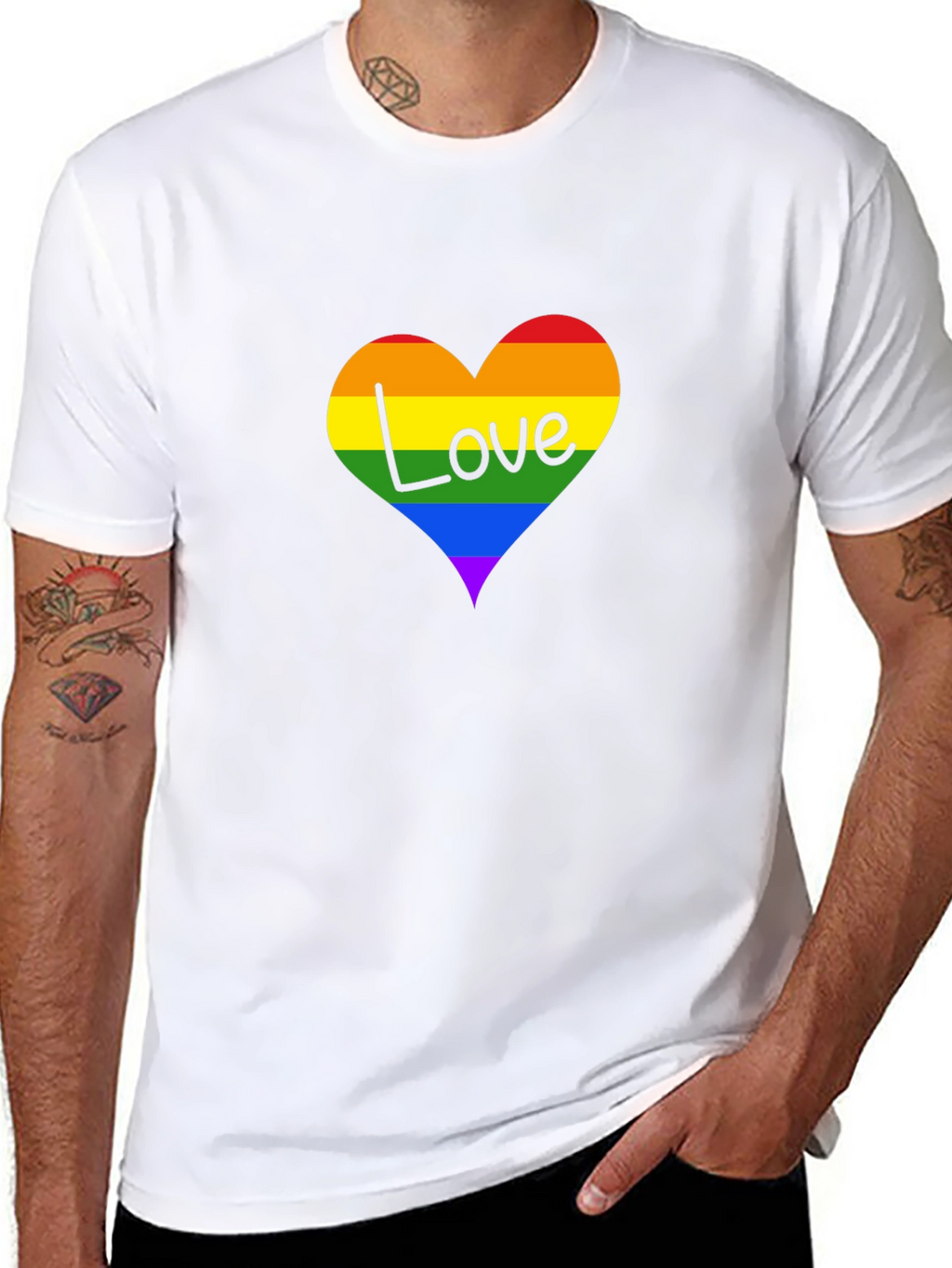 Love Heart LGBT Pride T-Shirt