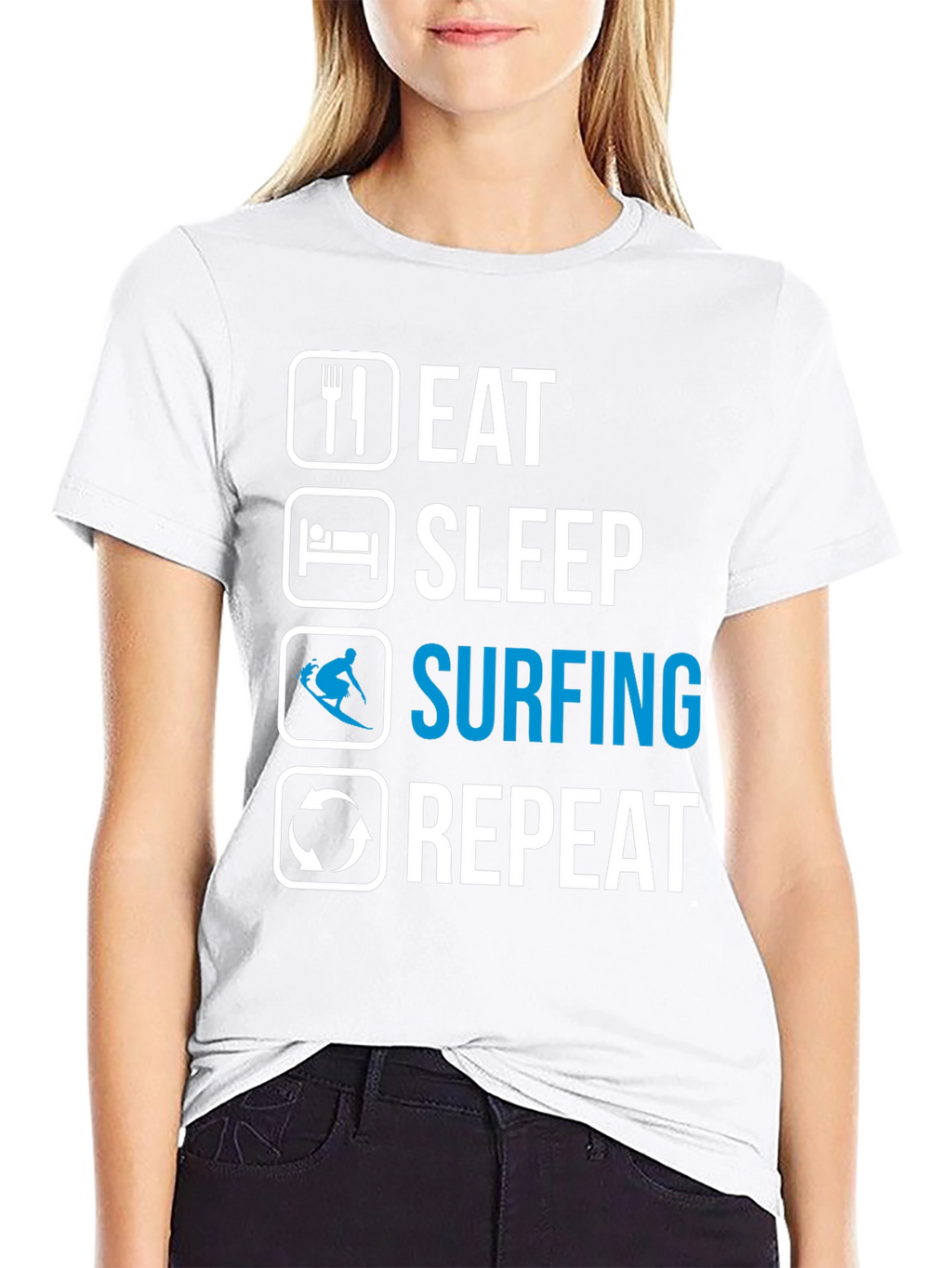 Eat Sleep Surfing Repeat T-Shirt