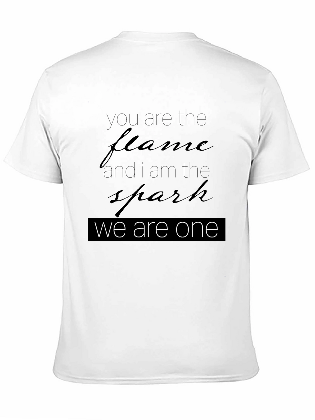 Flame & Spark Graphic Black Tee