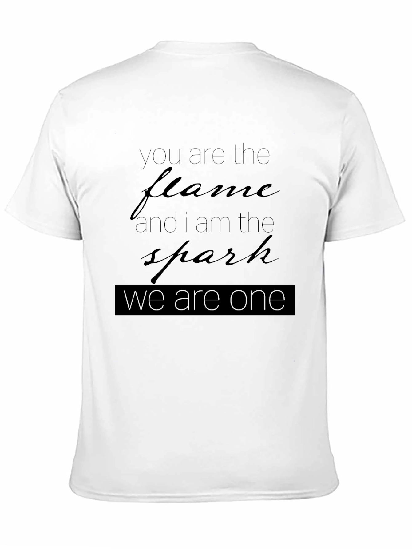 Flame & Spark Graphic Black Tee