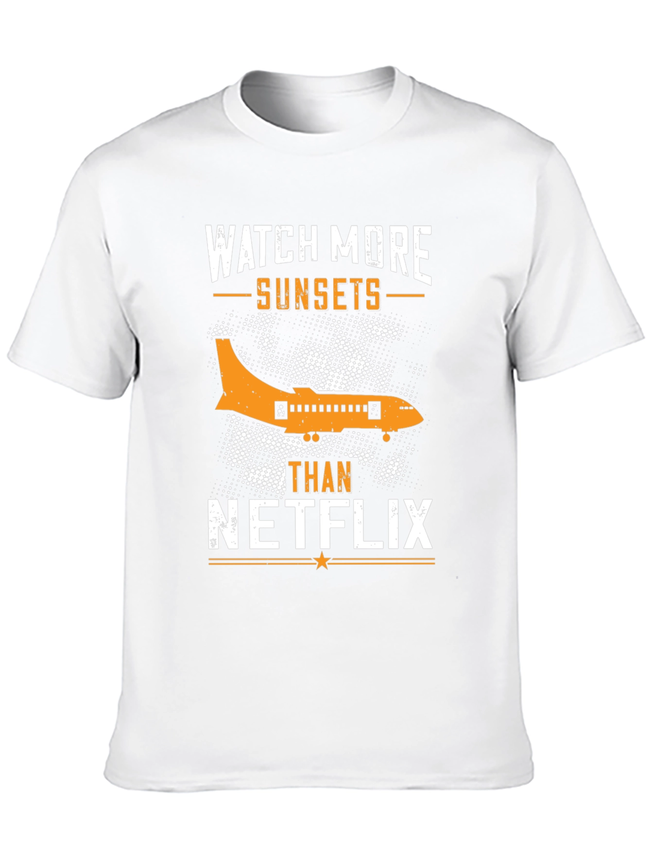 Watch More Sunsets T-Shirt - Airplane Graphic Tee