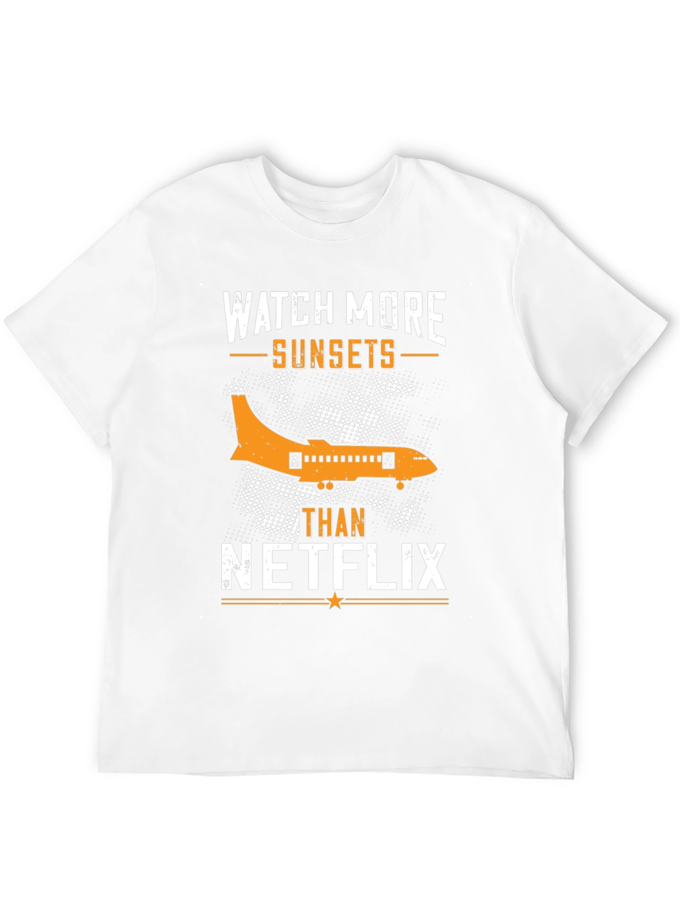 Watch More Sunsets T-Shirt - Airplane Graphic Tee