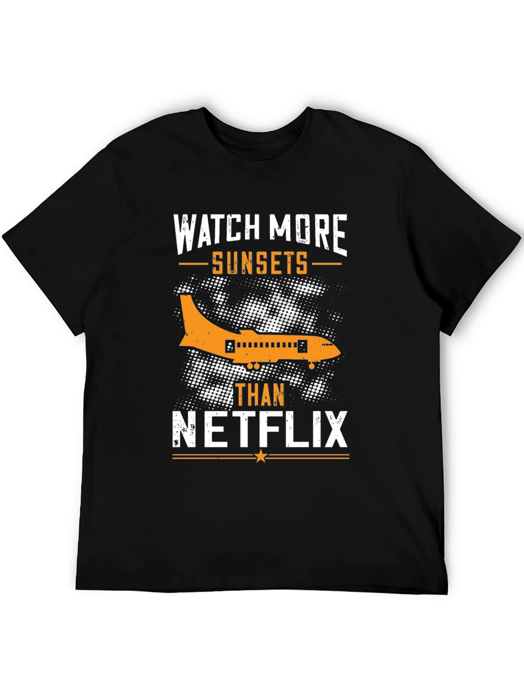 Watch More Sunsets T-Shirt - Airplane Graphic Tee