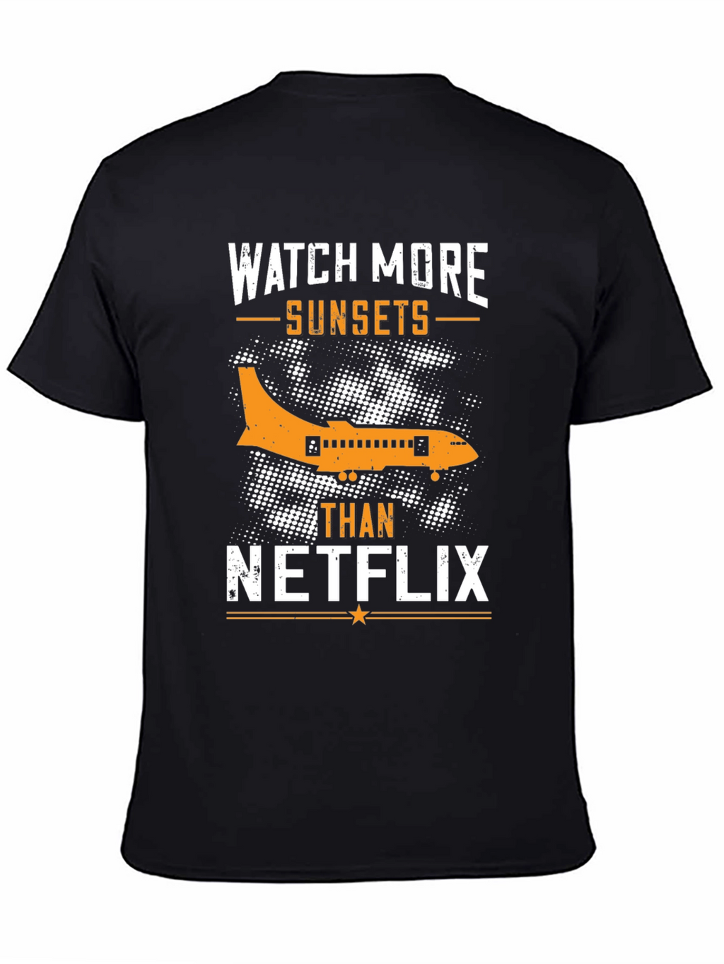 Watch More Sunsets T-Shirt - Airplane Graphic Tee