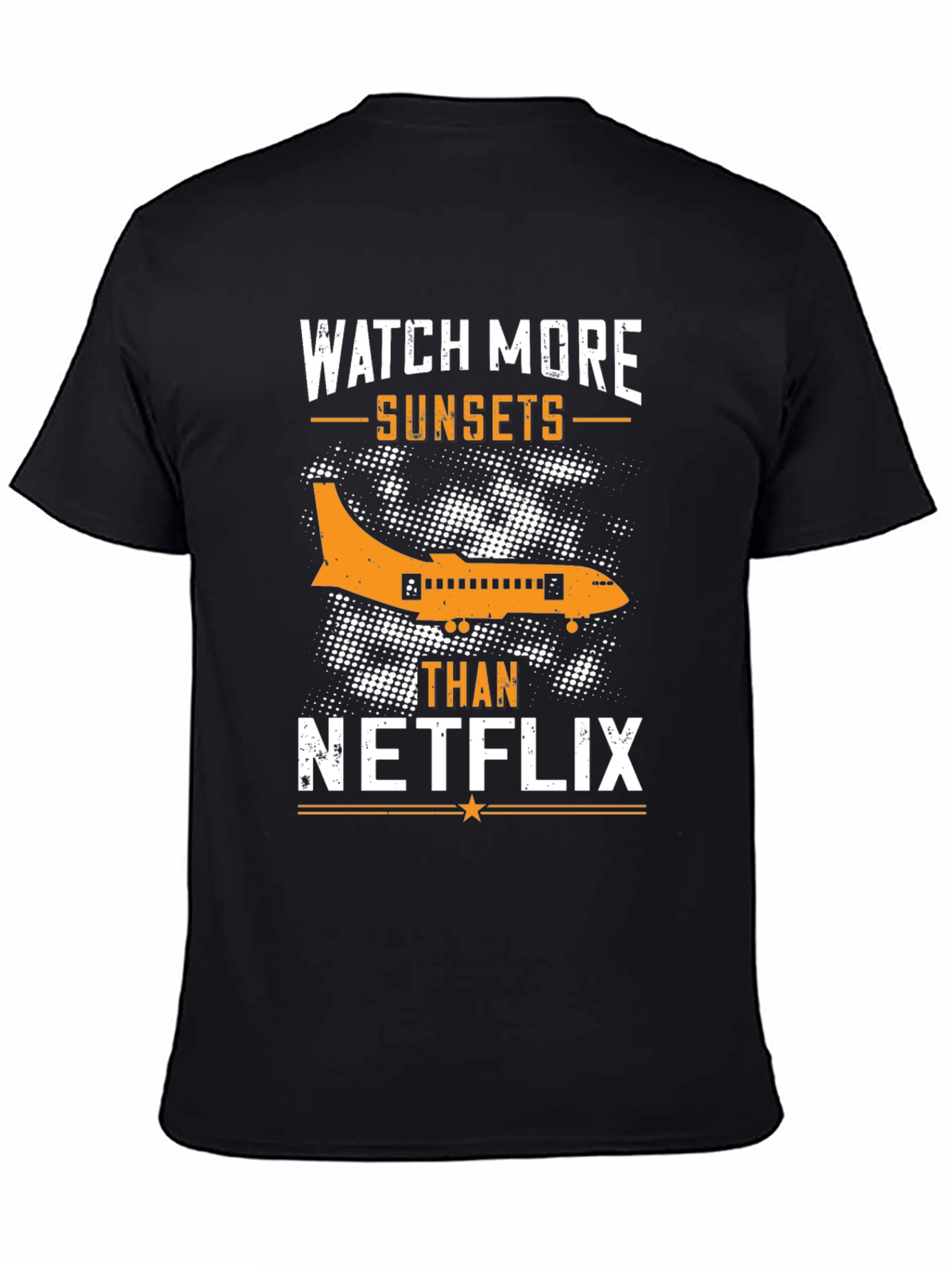 Watch More Sunsets T-Shirt - Airplane Graphic Tee