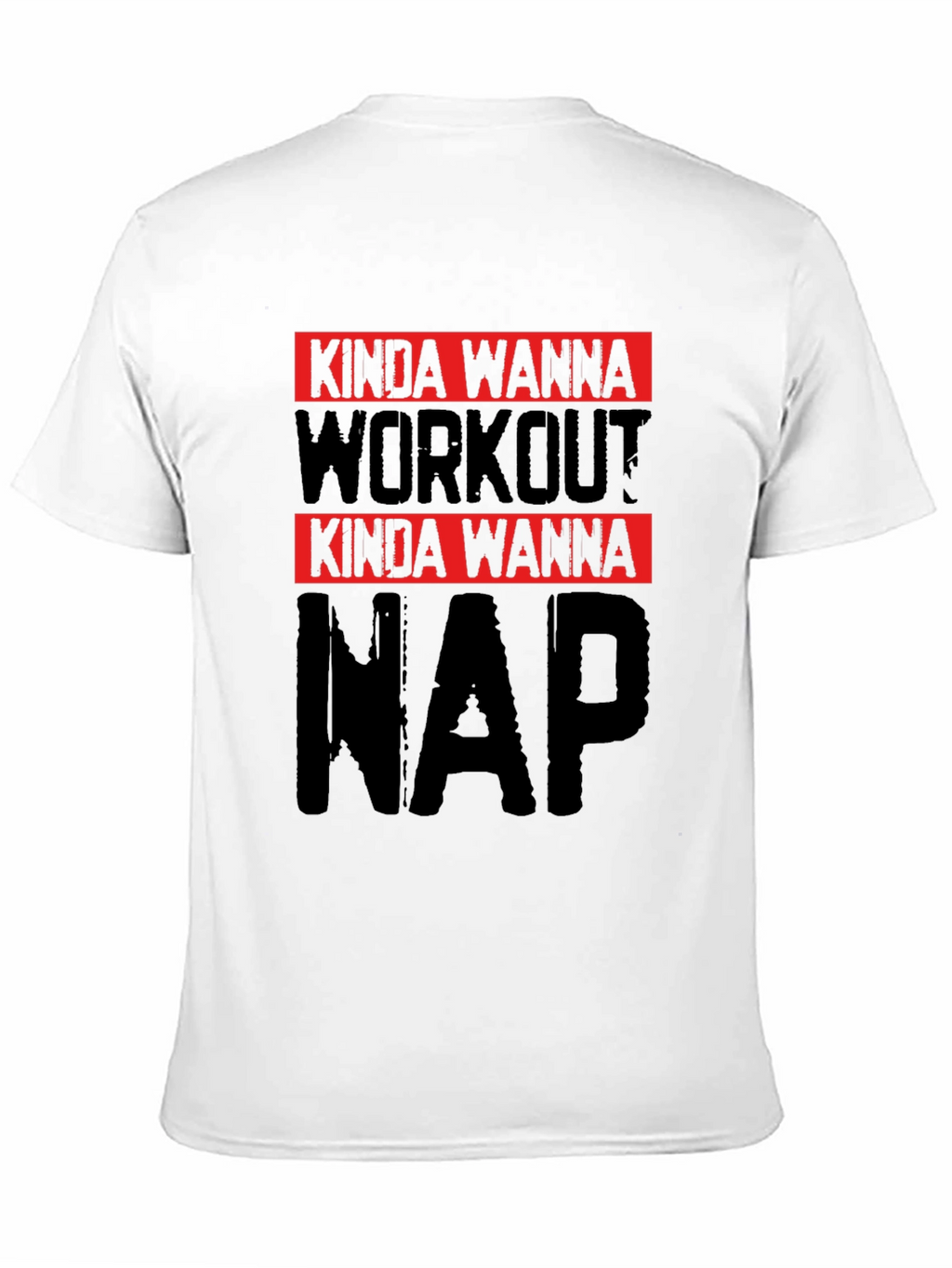Kinda Wanna Workout Kinda Wanna Nap Black Tee