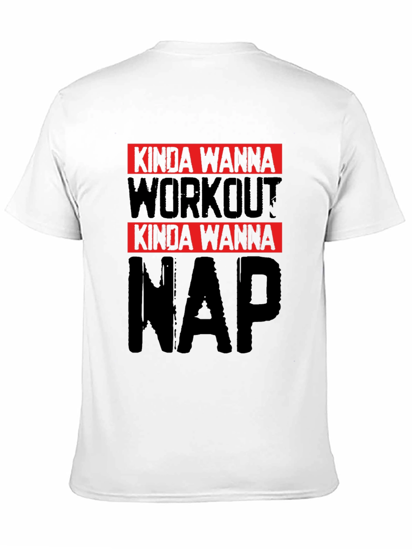 Kinda Wanna Workout Kinda Wanna Nap Black Tee