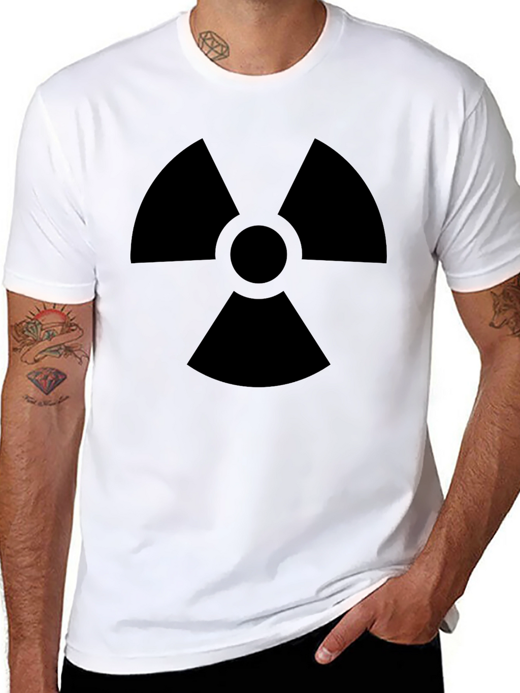 Radioactive Symbol Graphic Black T-Shirt