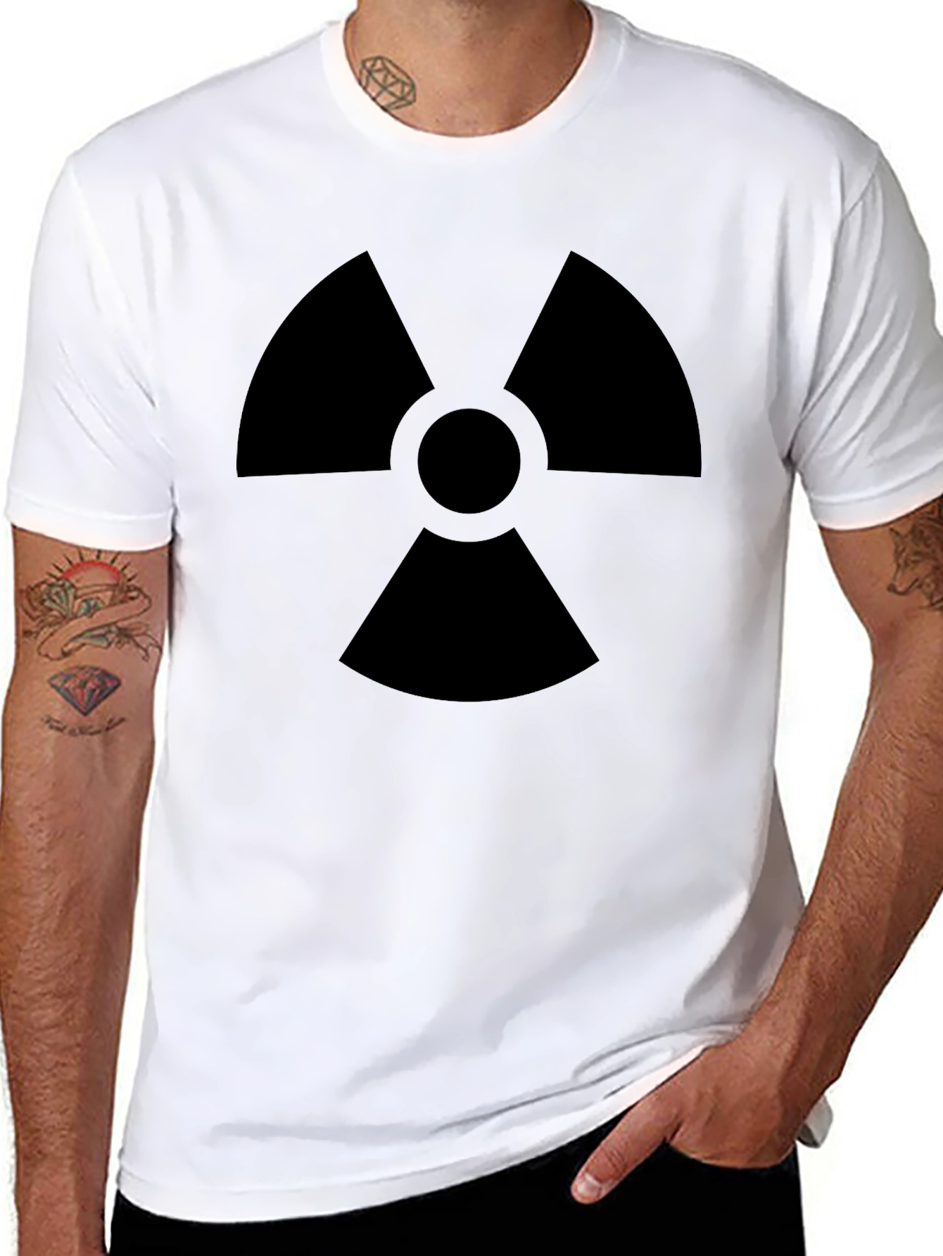 Radioactive Symbol Graphic Black T-Shirt