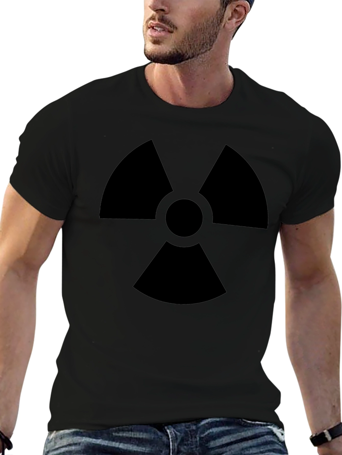 Radioactive Symbol Graphic Black T-Shirt