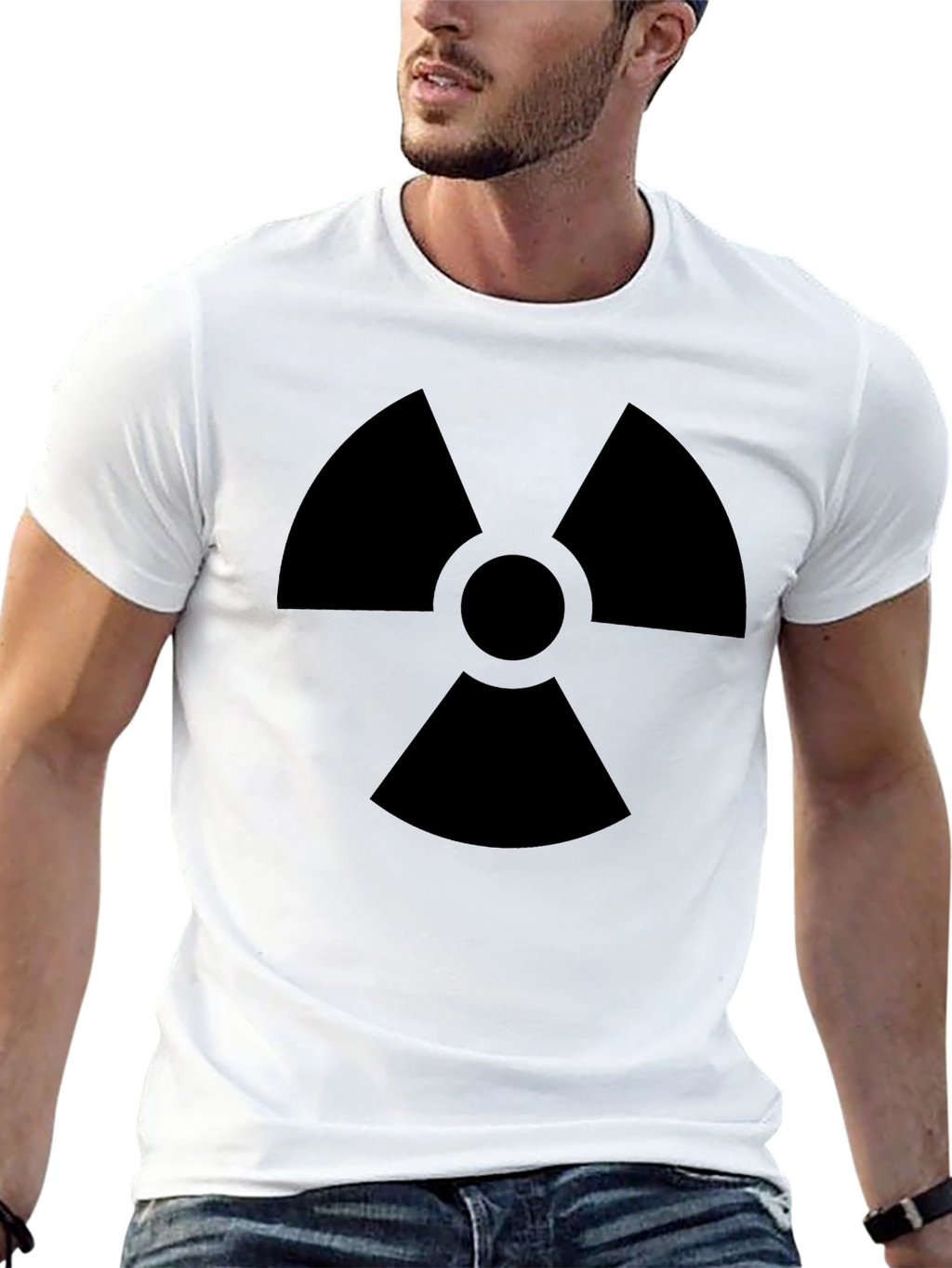 Radioactive Symbol Graphic Black T-Shirt