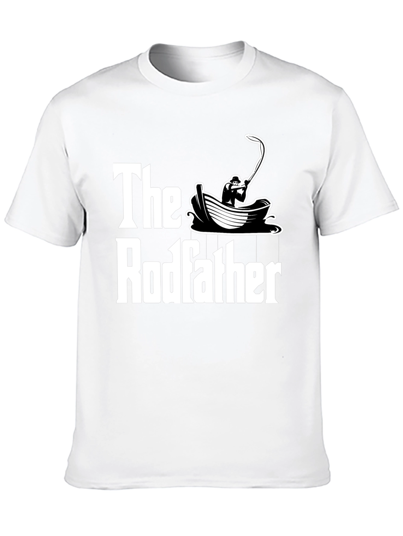 The Rodfather T-Shirt Fishing Design