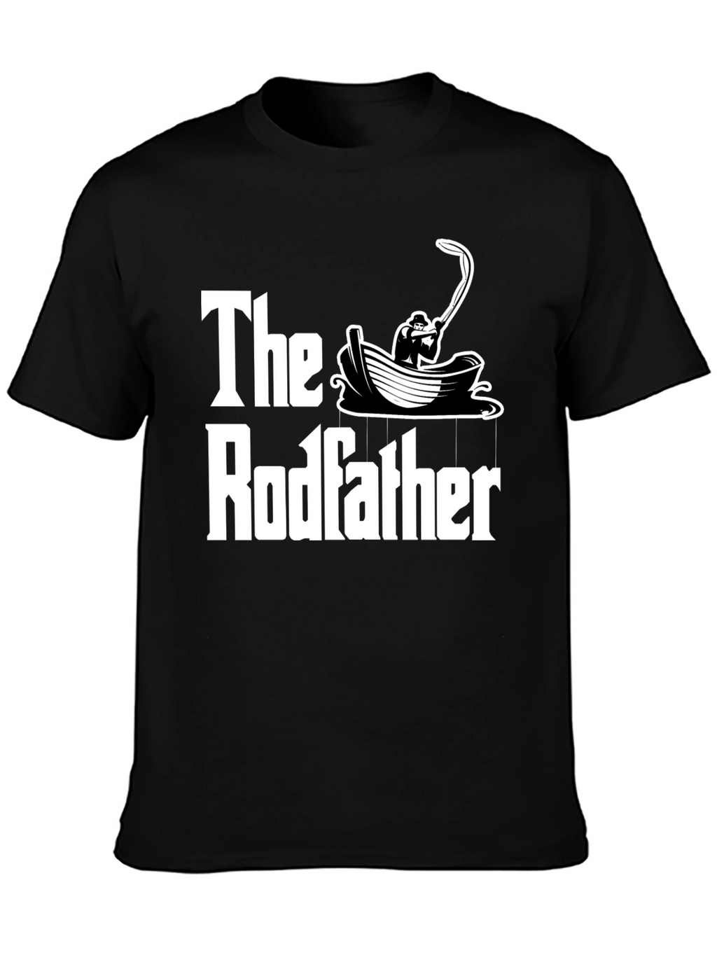 The Rodfather T-Shirt Fishing Design